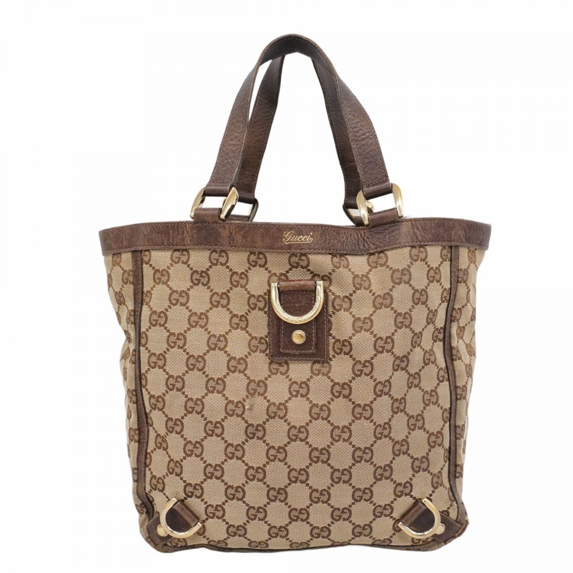 Gucci Brown Canvas Handbag