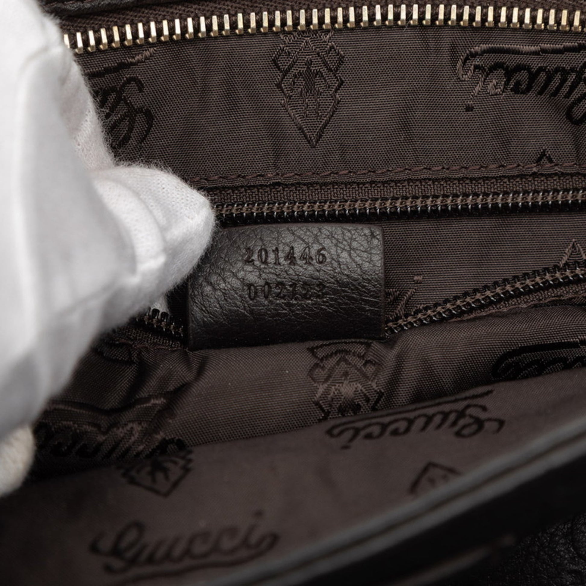 Gucci Dark Brown Leather Shoulder Bag