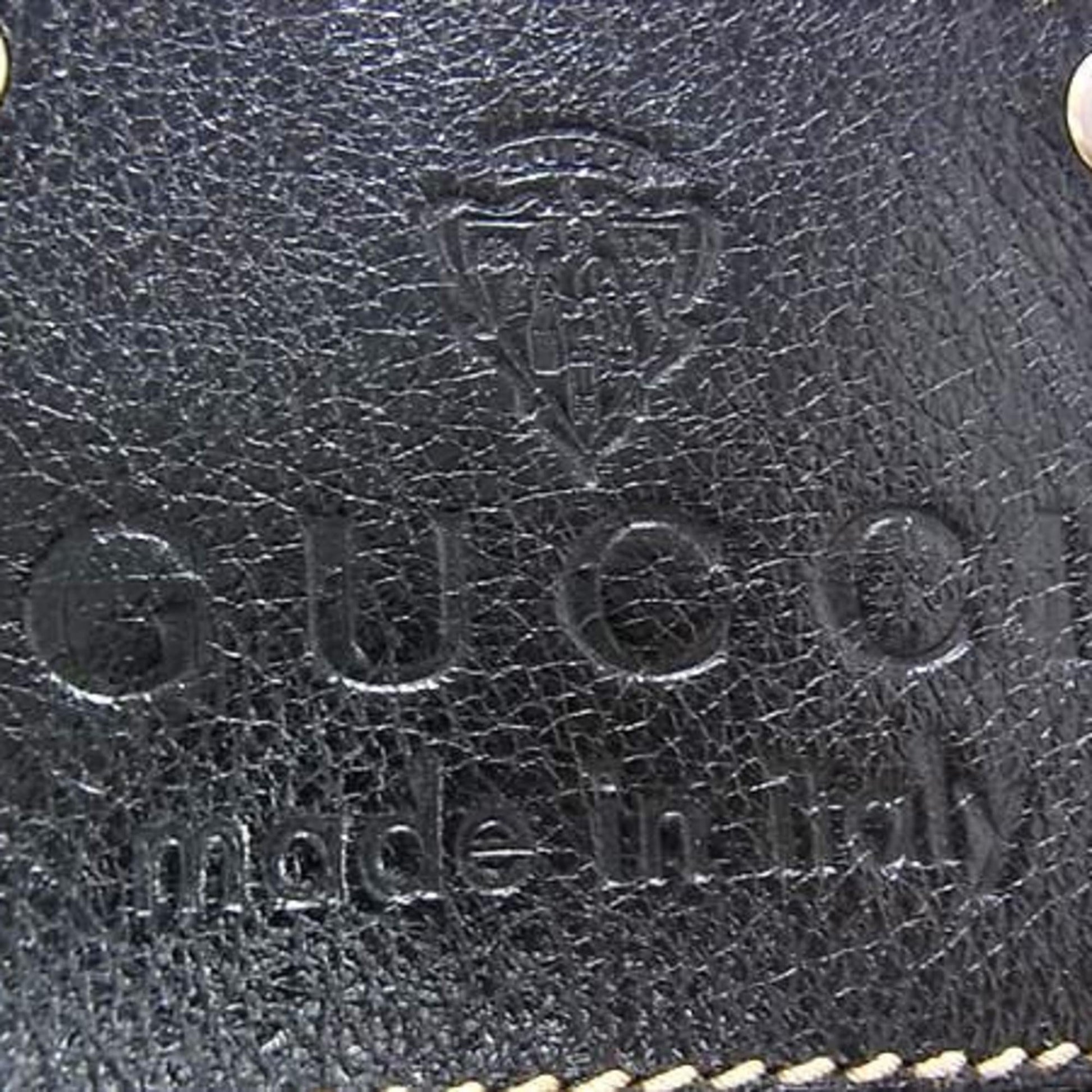 Gucci Black Leather Fanny Pack Sling Bag
