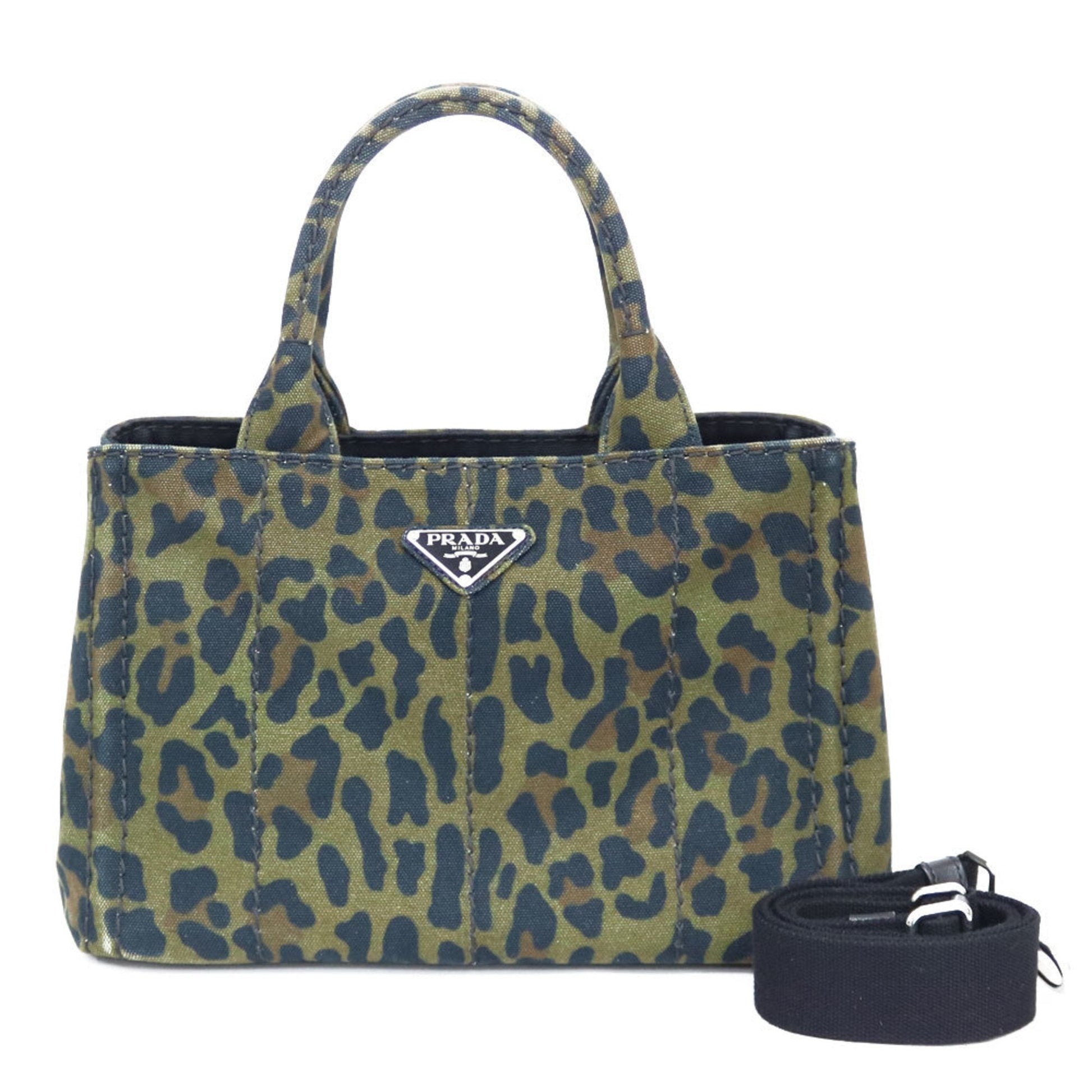 Prada Shoulder Bag Handbag Kanapatoto Pm Ladies Green