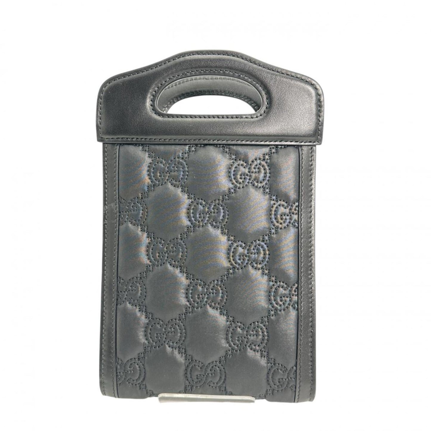 Gucci Black Nylon Leather Shoulder Bag