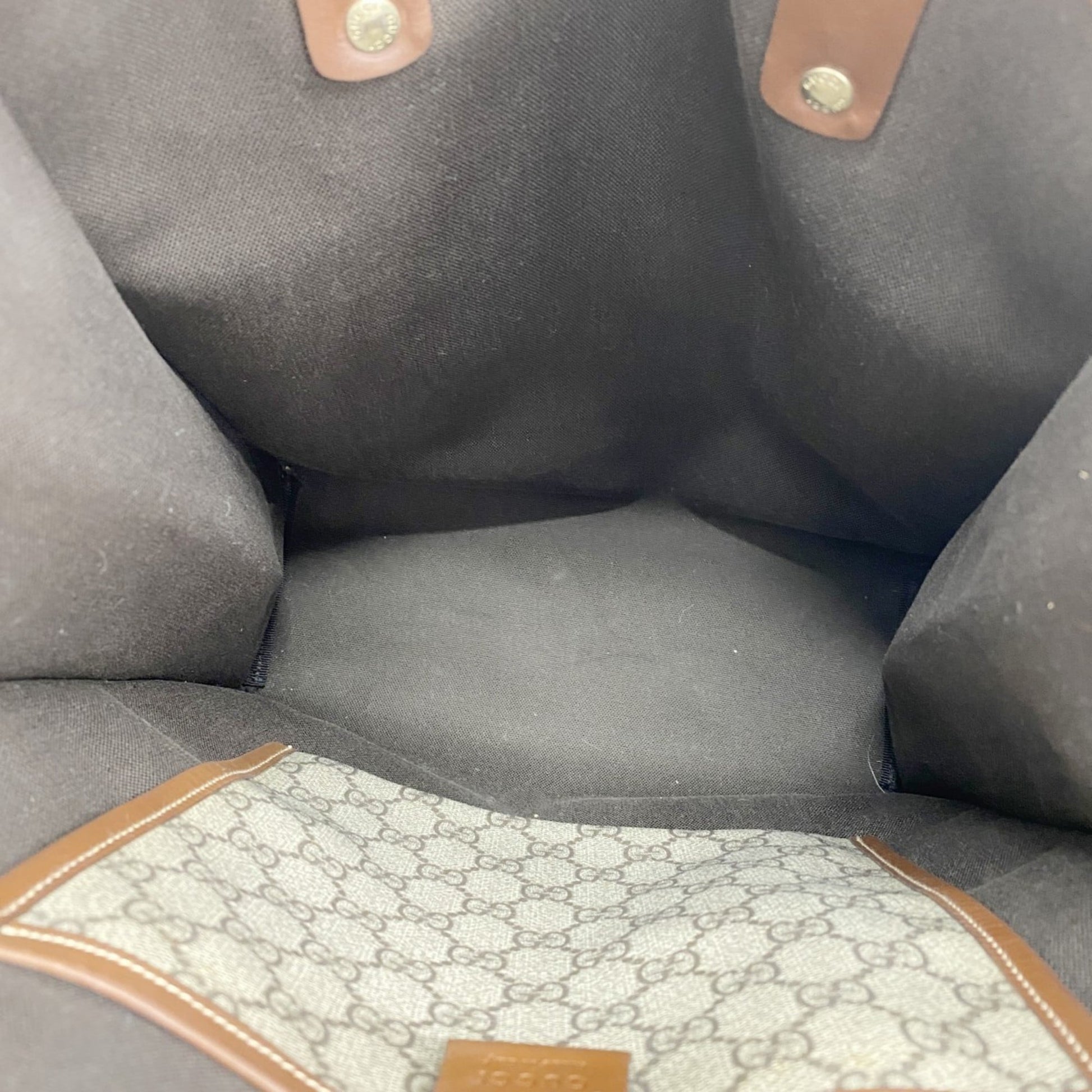 Gucci Beige Brown Pvc Tote Bag