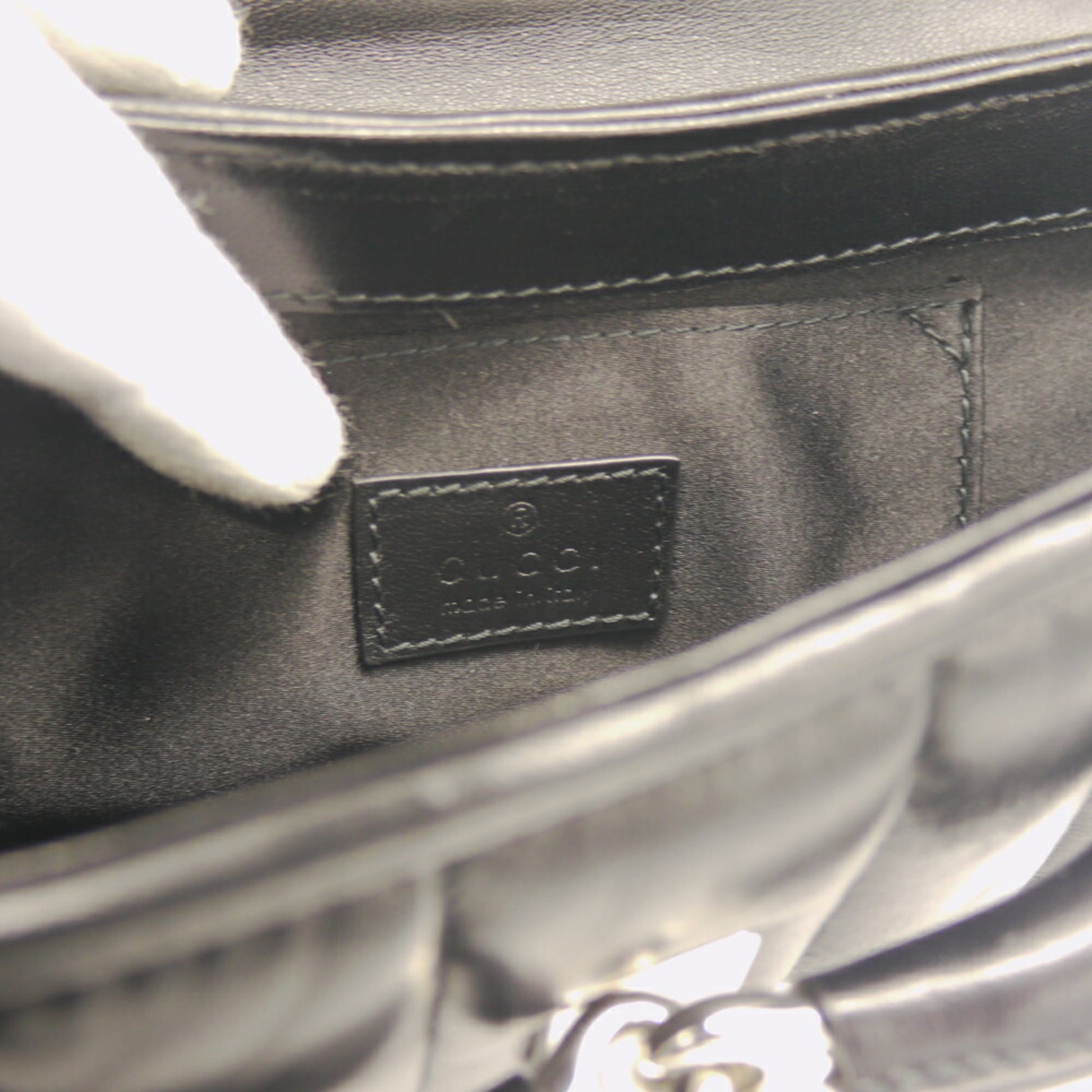 Gucci Black Leather Shoulder Bag