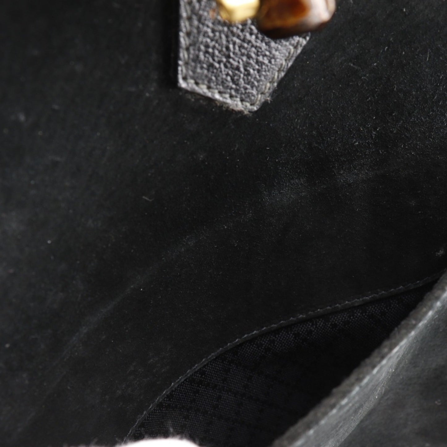 Gucci Black Suede Tote Bag