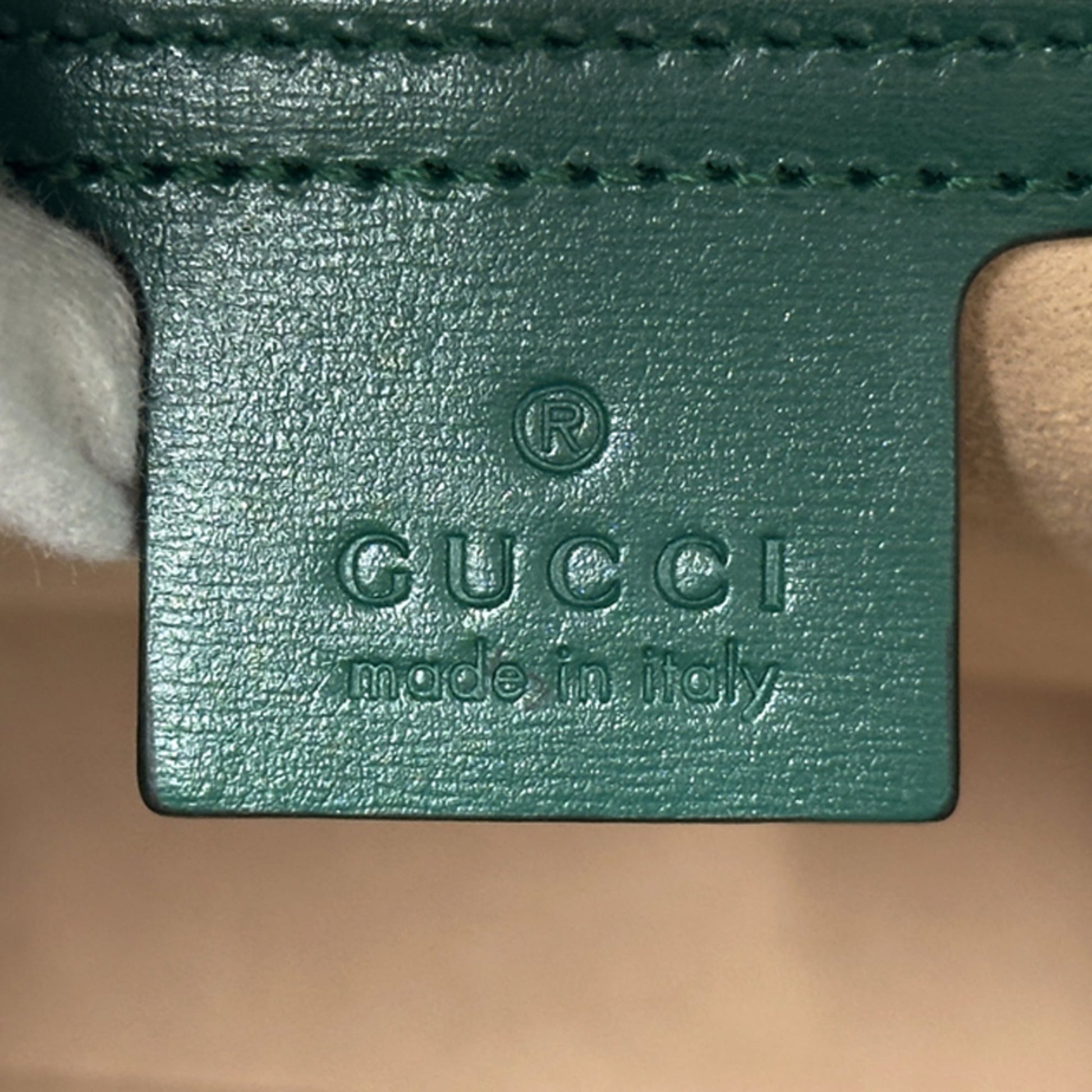 Gucci Green Leather Handbag Shoulder Bag