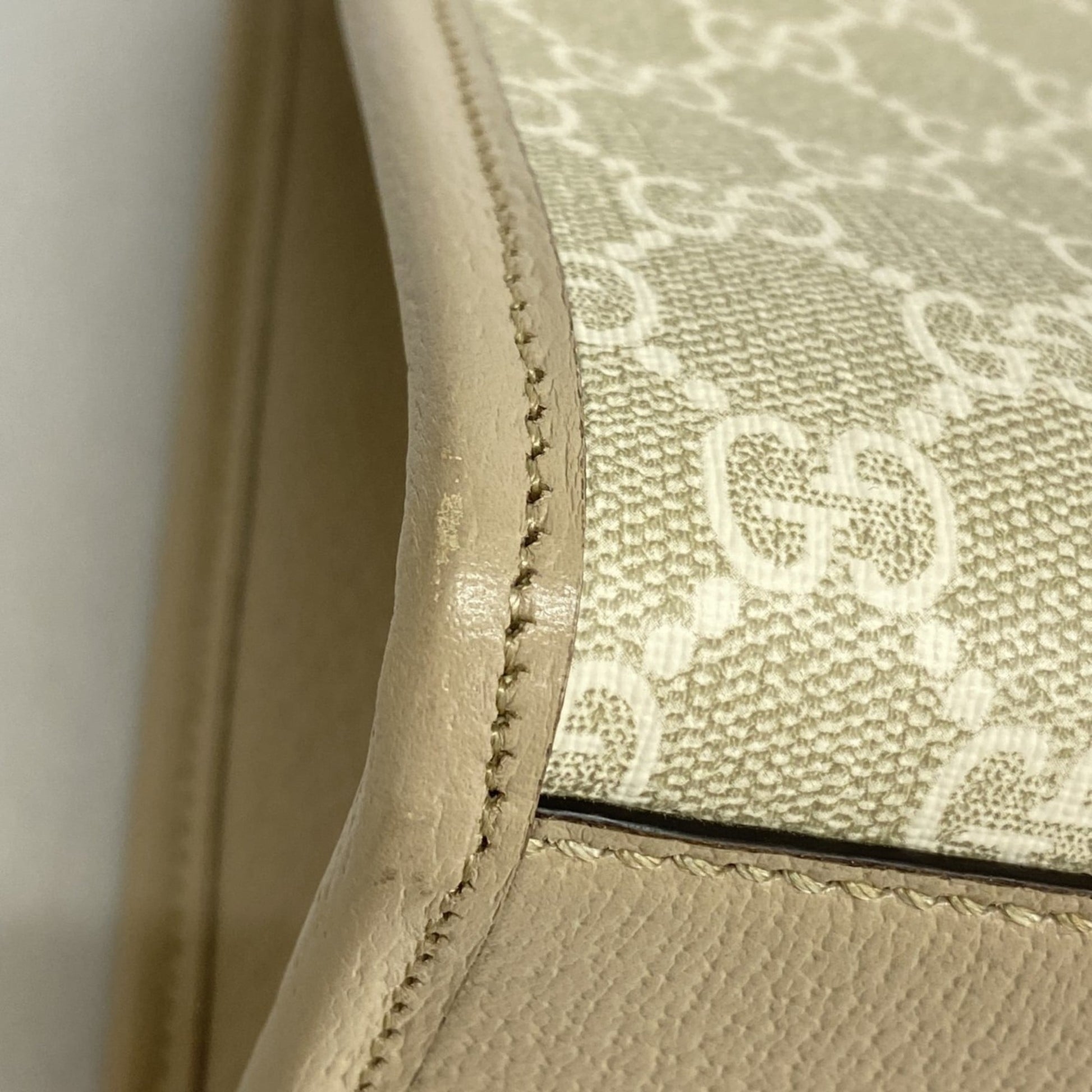 Gucci Beige Pvc Tote Bag