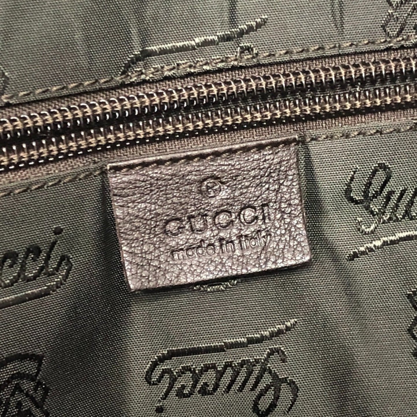 Gucci Brown Leather Handbag Tote Bag