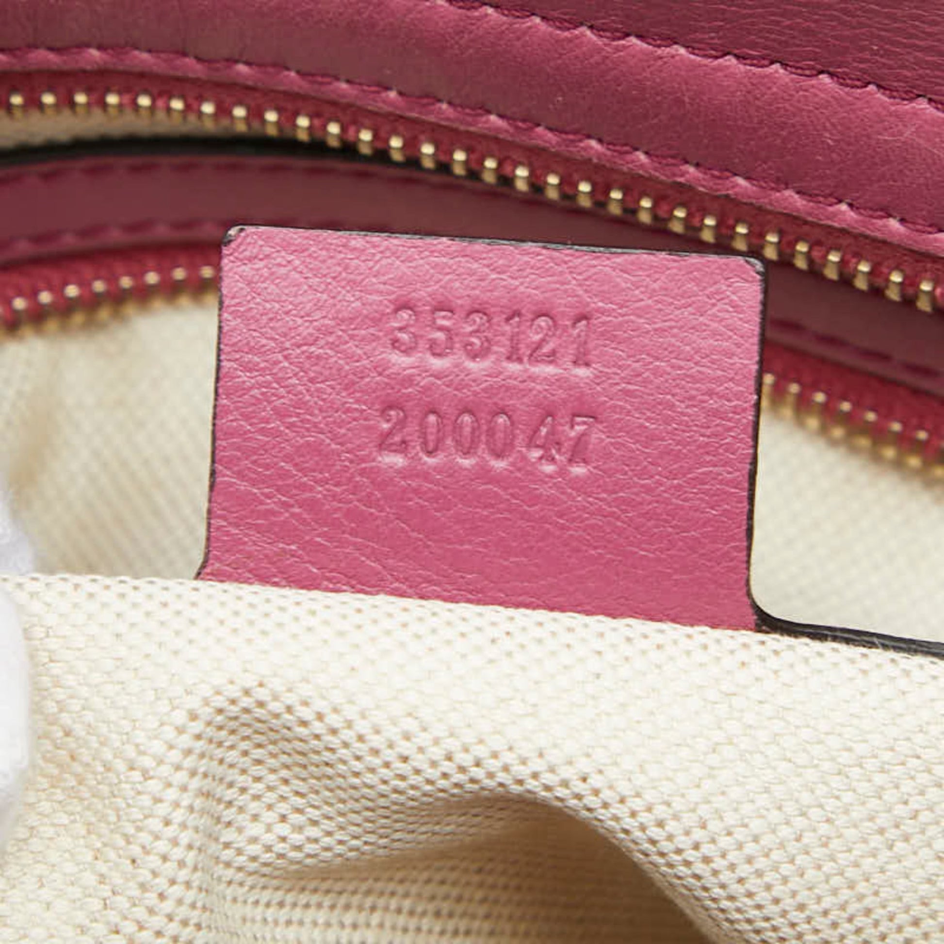 Gucci Purple Leather Handbag Shoulder Bag