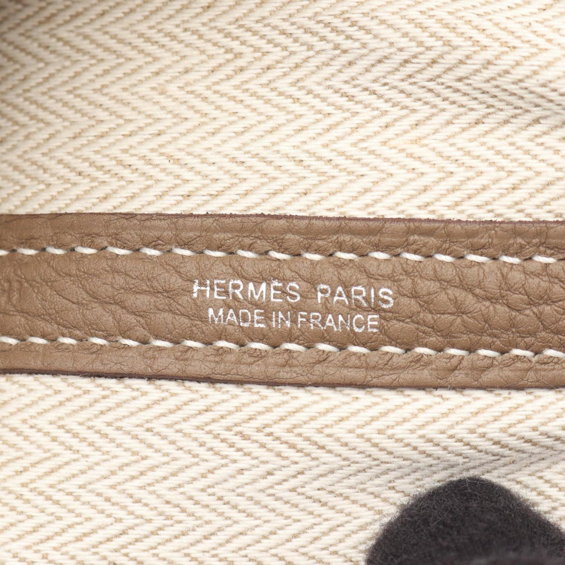 Hermes Negonda Tote Bag Leather Brown