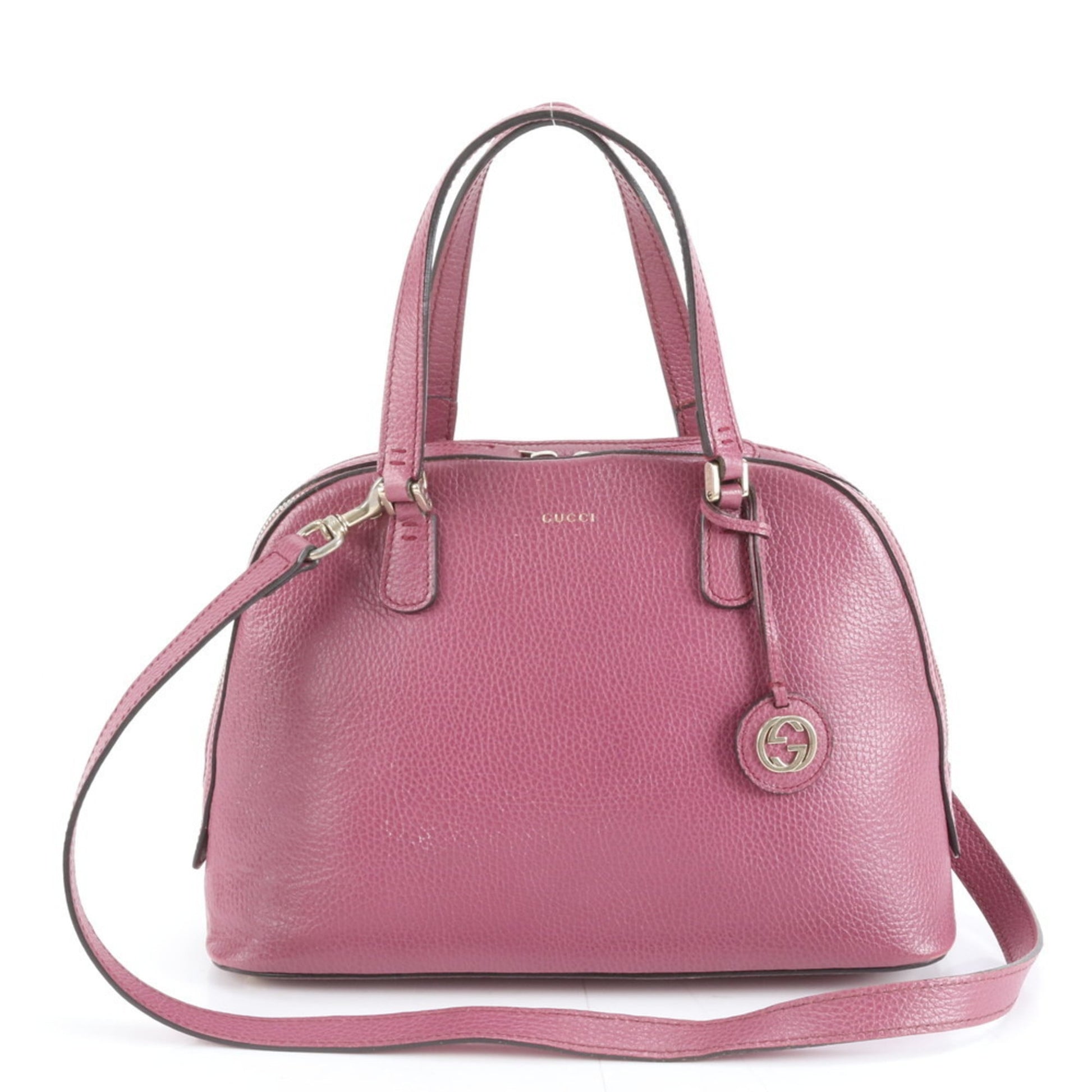 Gucci Pink Leather Shoulder Bag