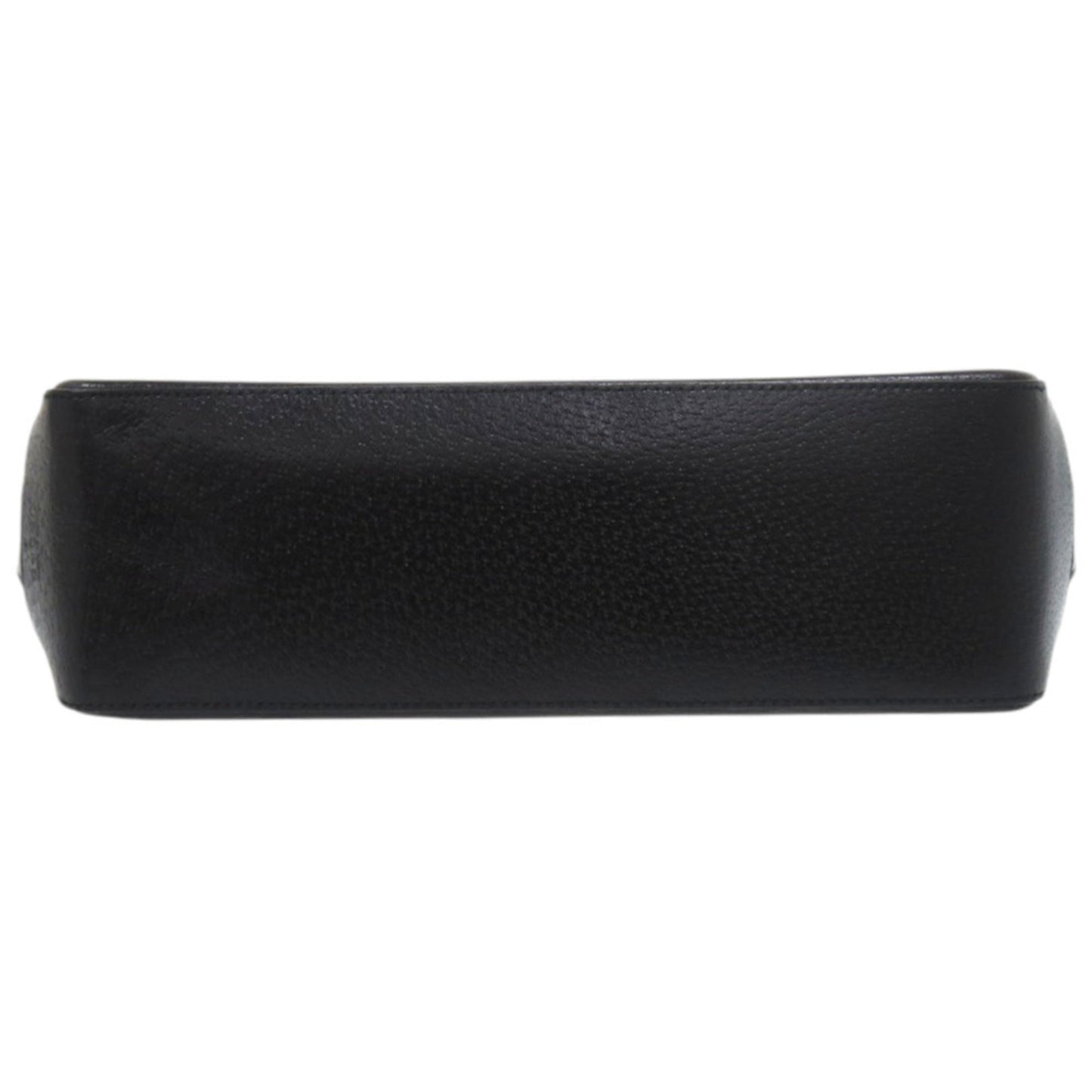 Gucci Black Suede Plastic Leather Shoulder Bag