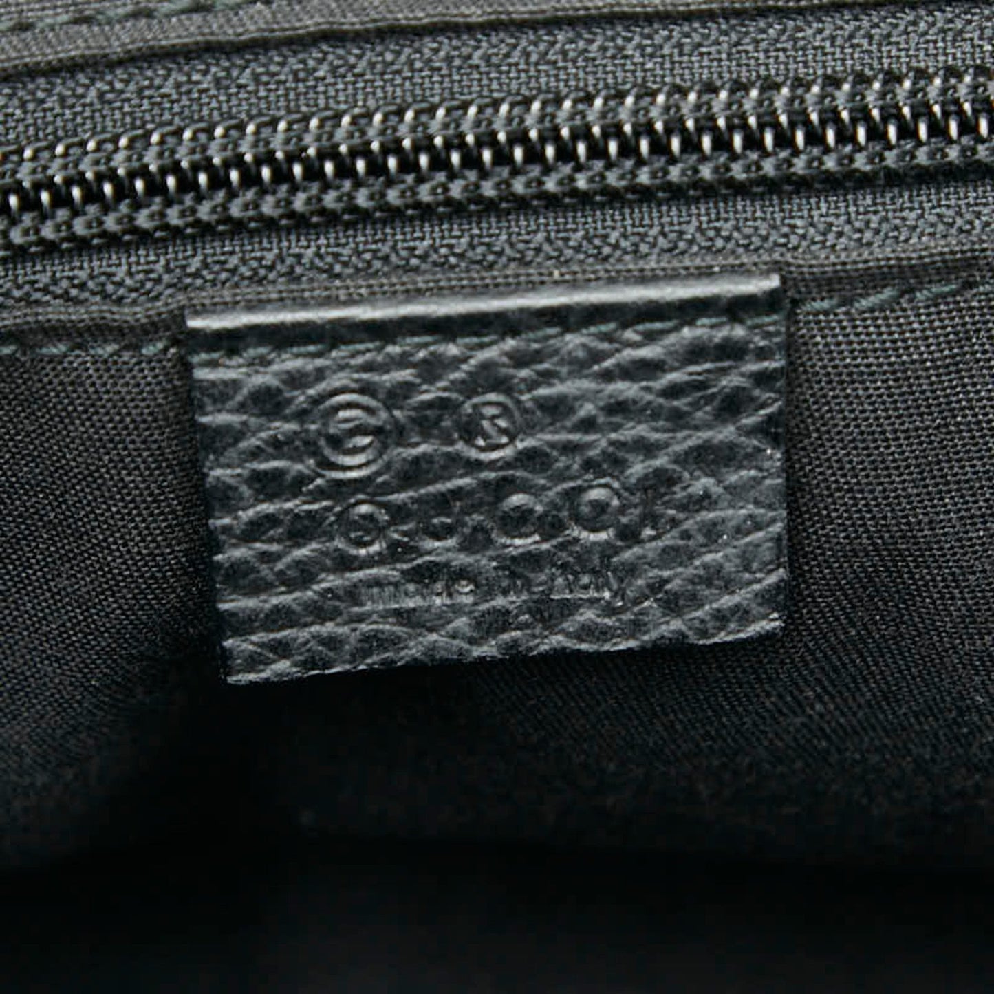Gucci Black Gray Canvas Leather Handbag