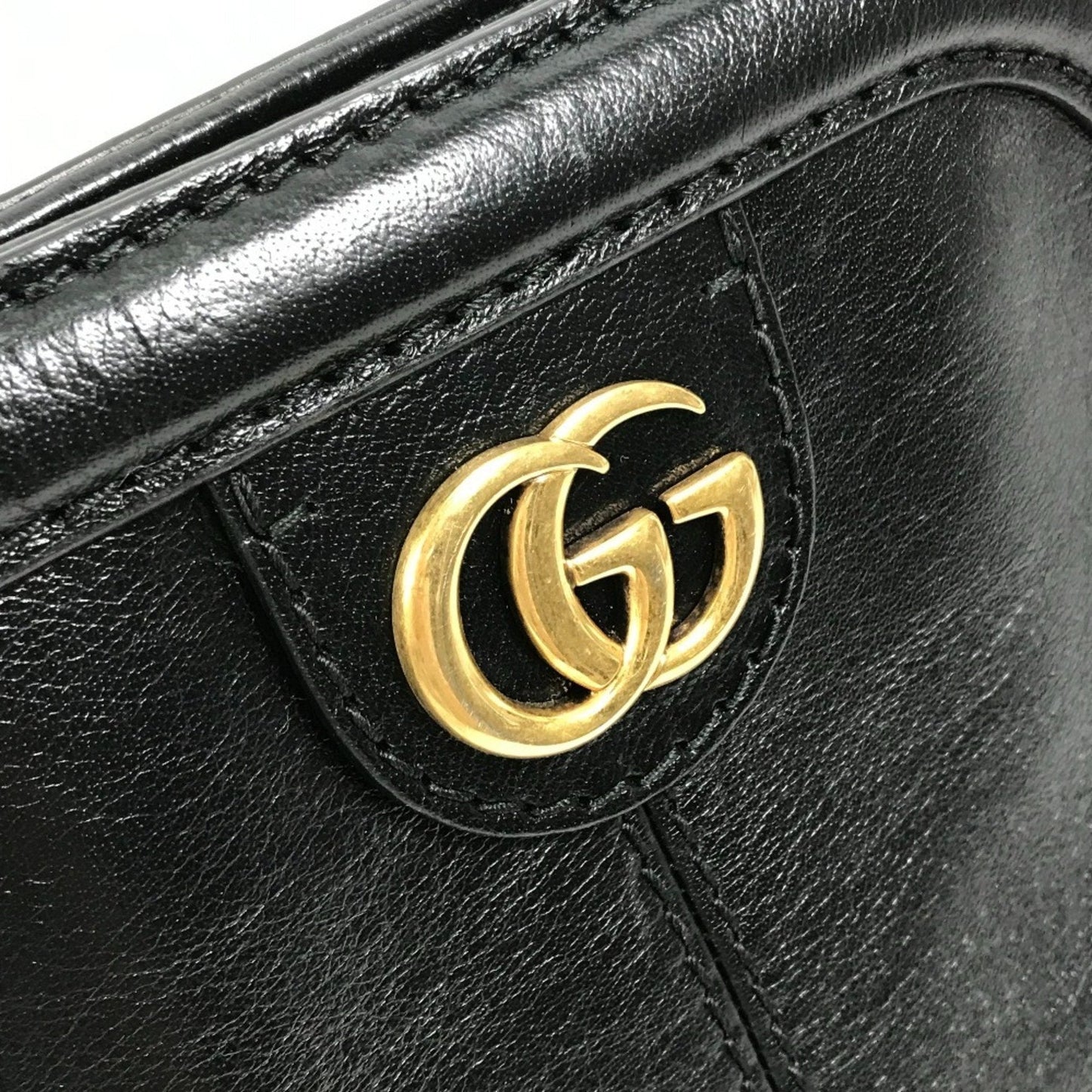 Gucci Black Leather Clutch Bag Shoulder Bag
