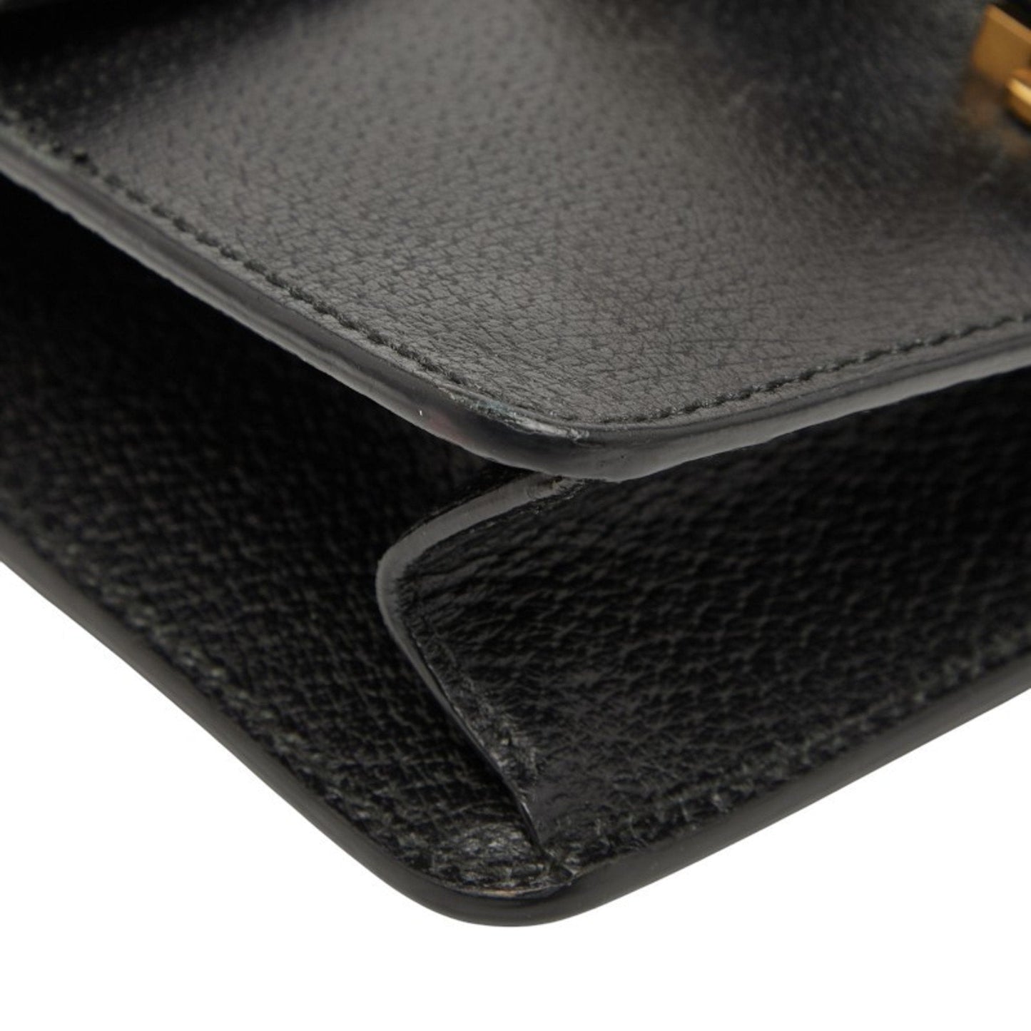 Gucci Black Leather Shoulder Bag