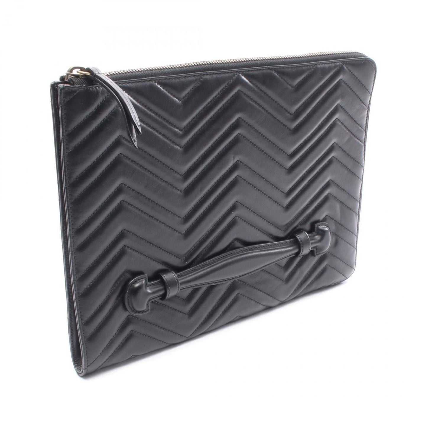 Gucci Black Leather Clutch Bag