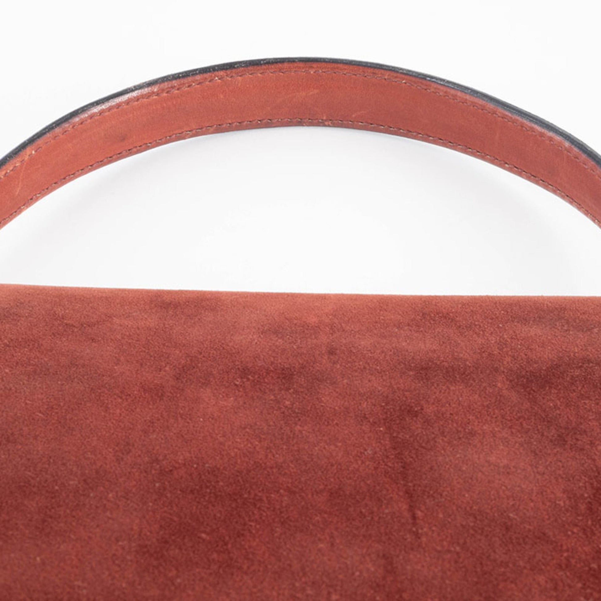 Gucci Brown Suede Handbag