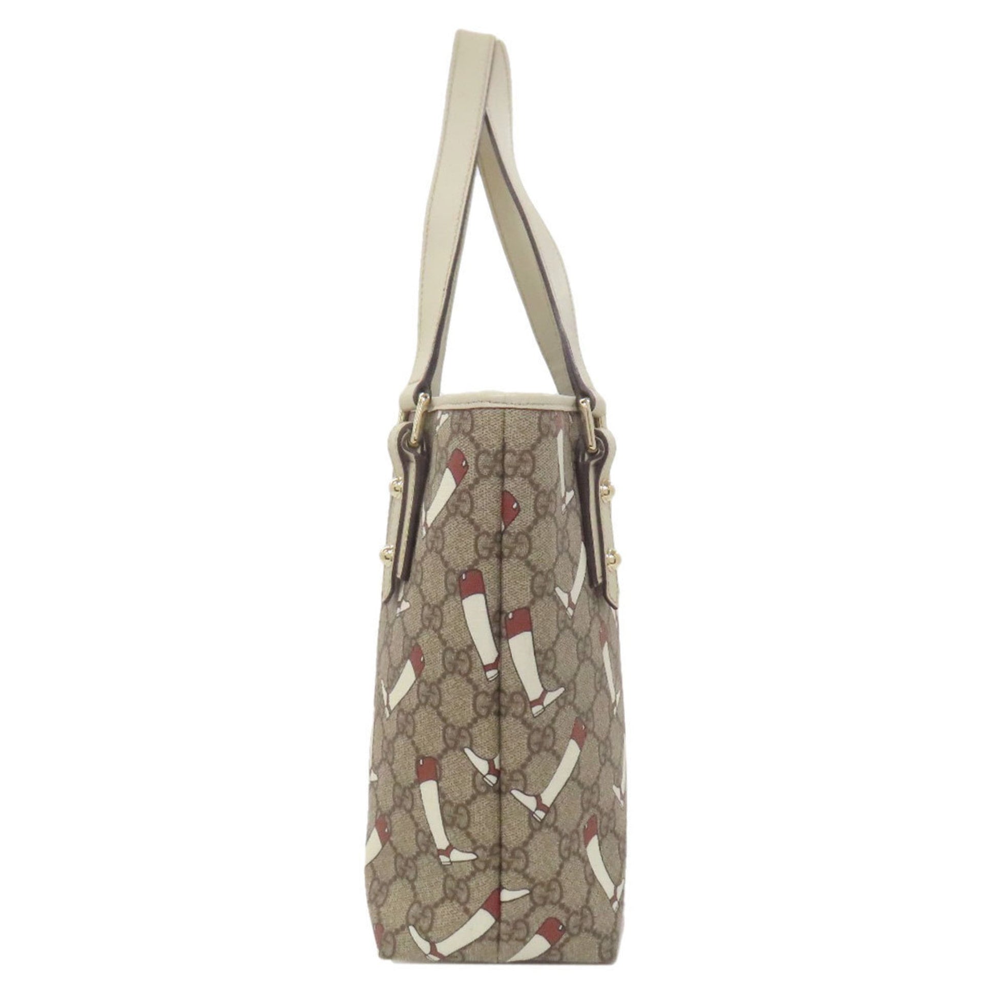 Gucci Brown White Pvc Handbag