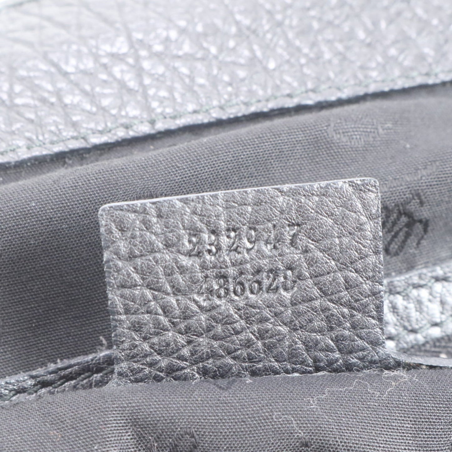 Gucci Black Leather Tote Bag