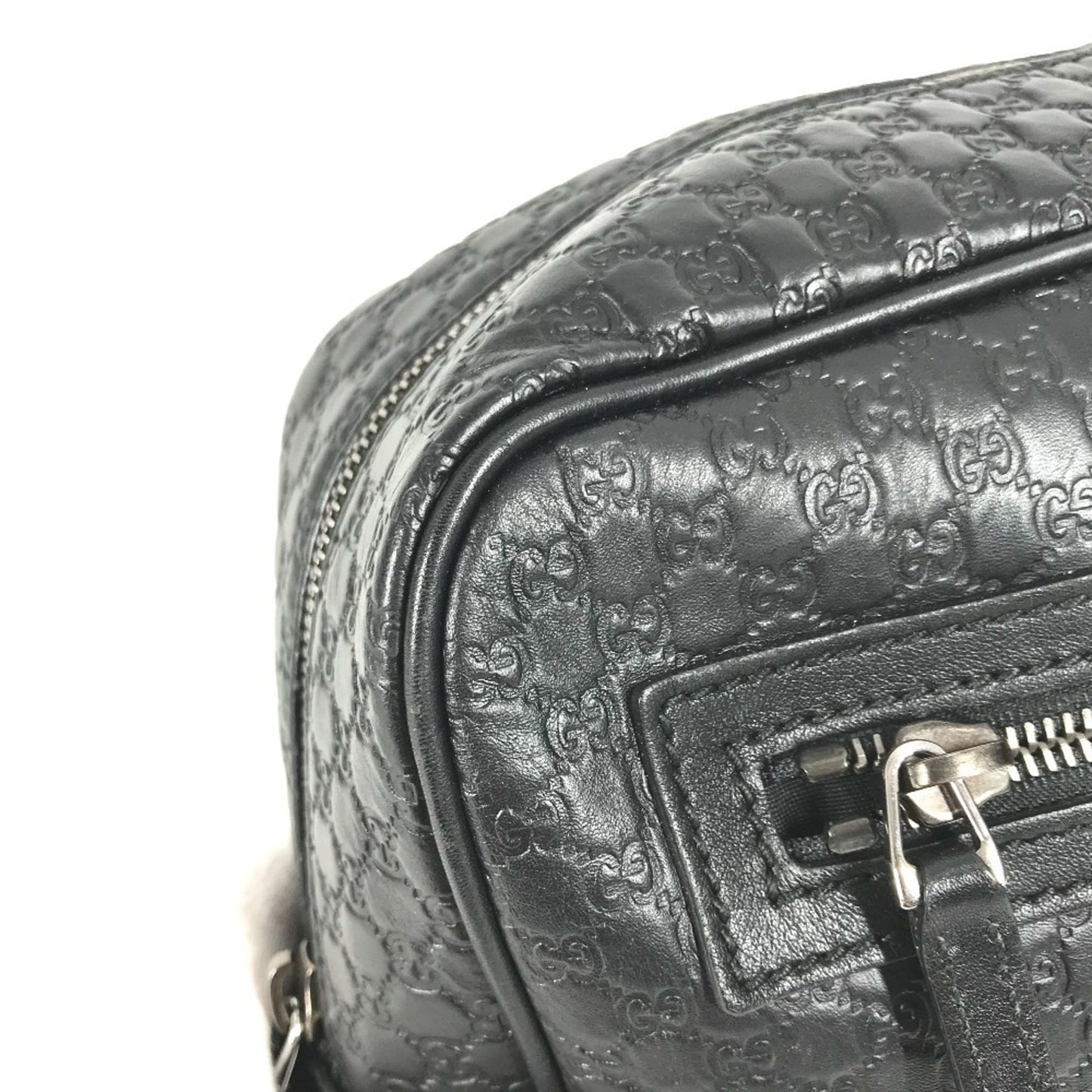 Gucci Guccissima Black Gg Leather Clutch Bag