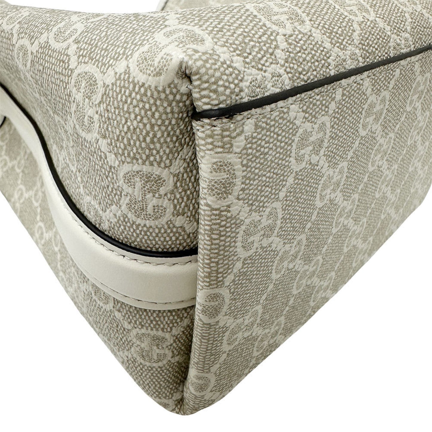 Gucci White Leather Handbag Shoulder Bag