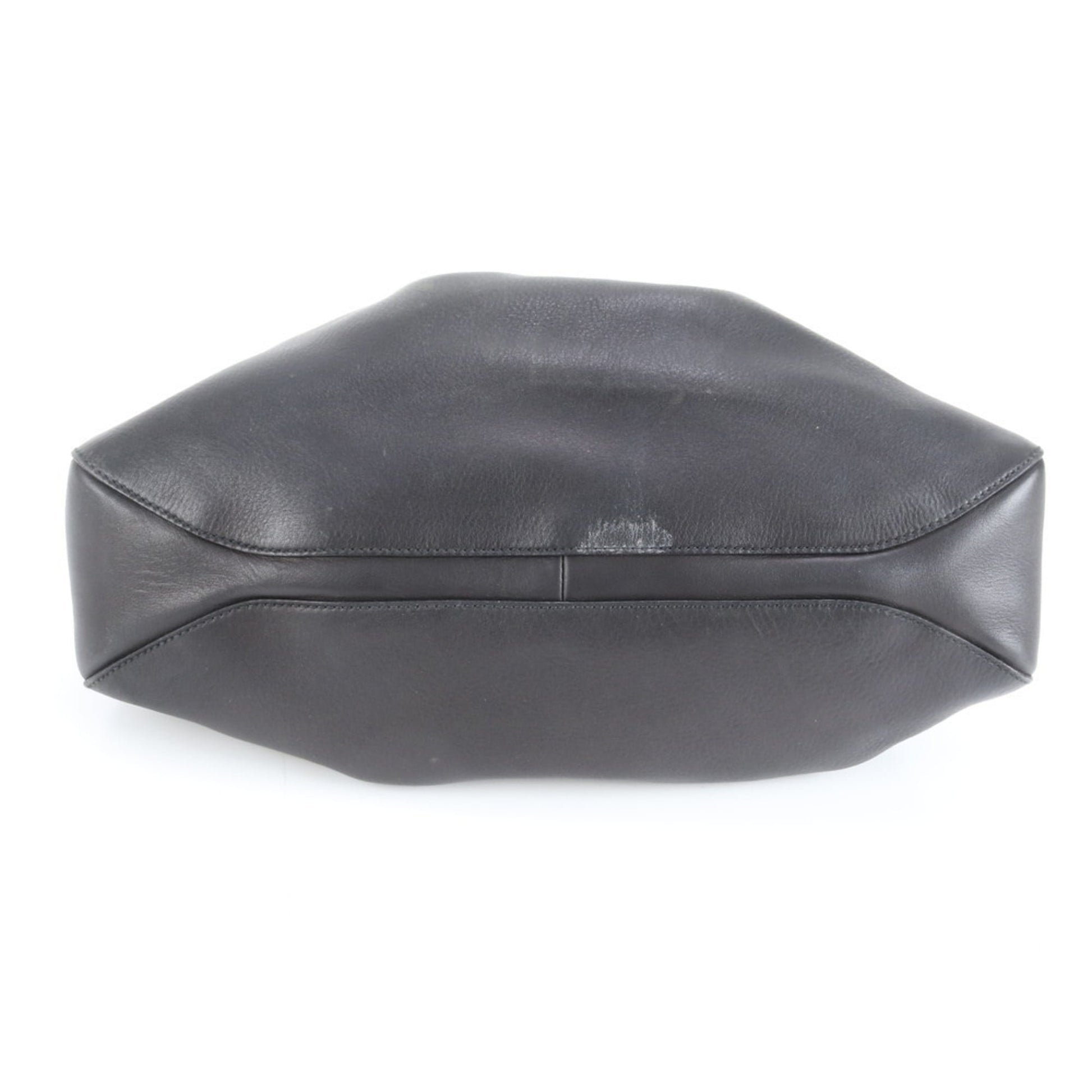 Gucci Black Leather Pouch Tote Bag