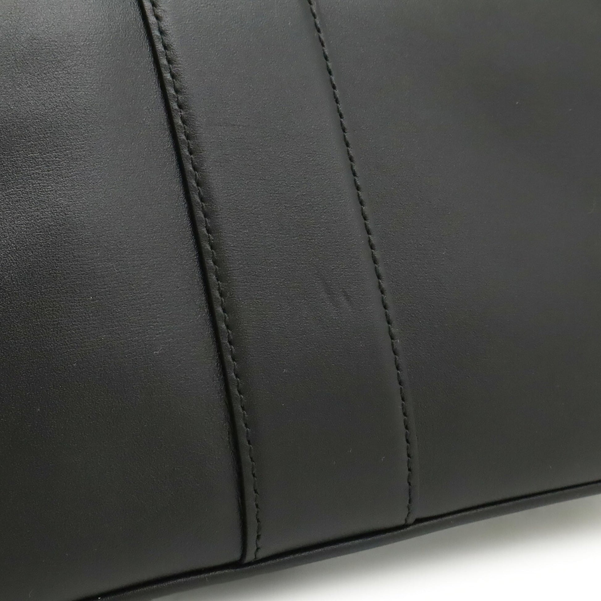 Gucci Gg Marmont Black Leather Pochette Shoulder Bag