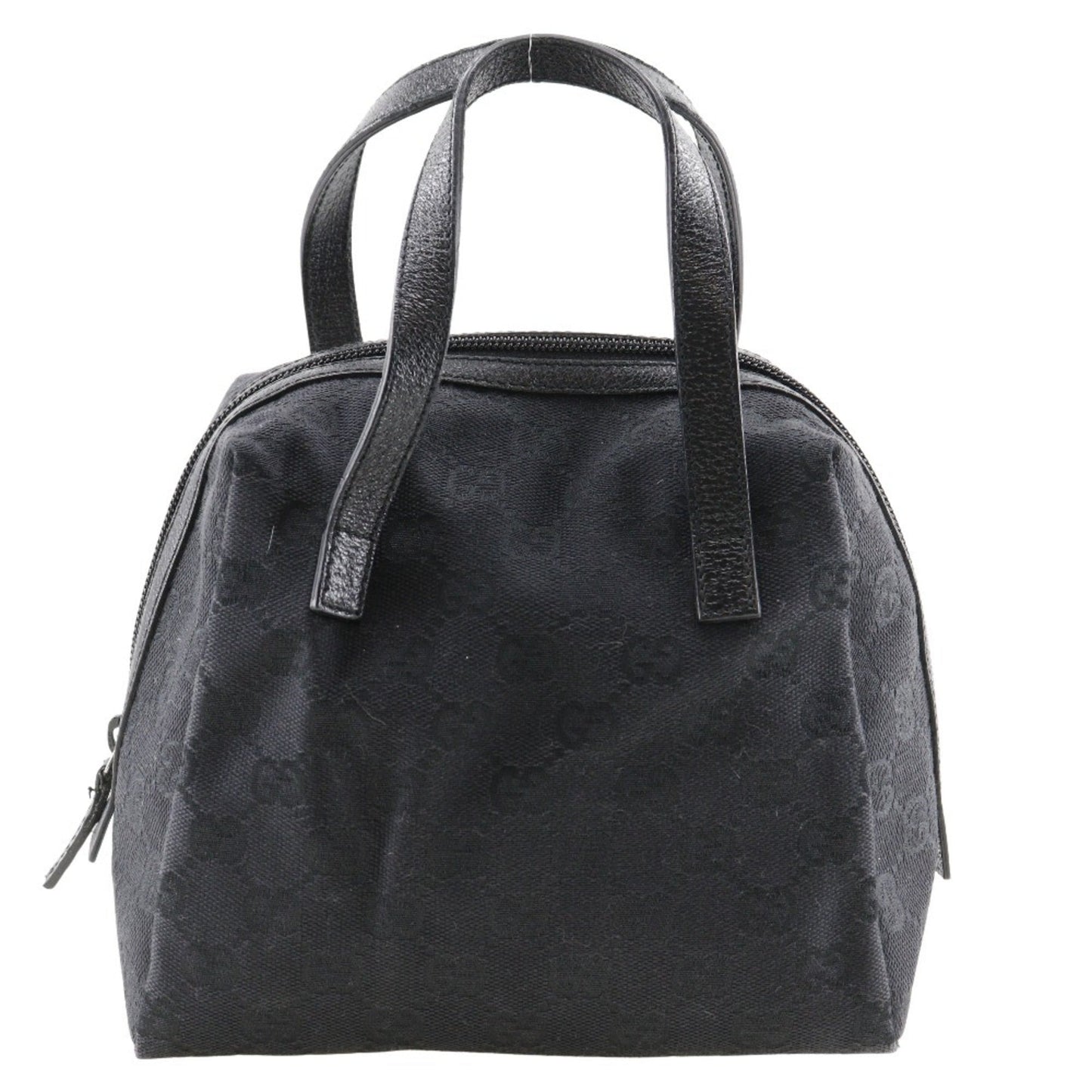 Gucci Black Gg Canvas Handbag