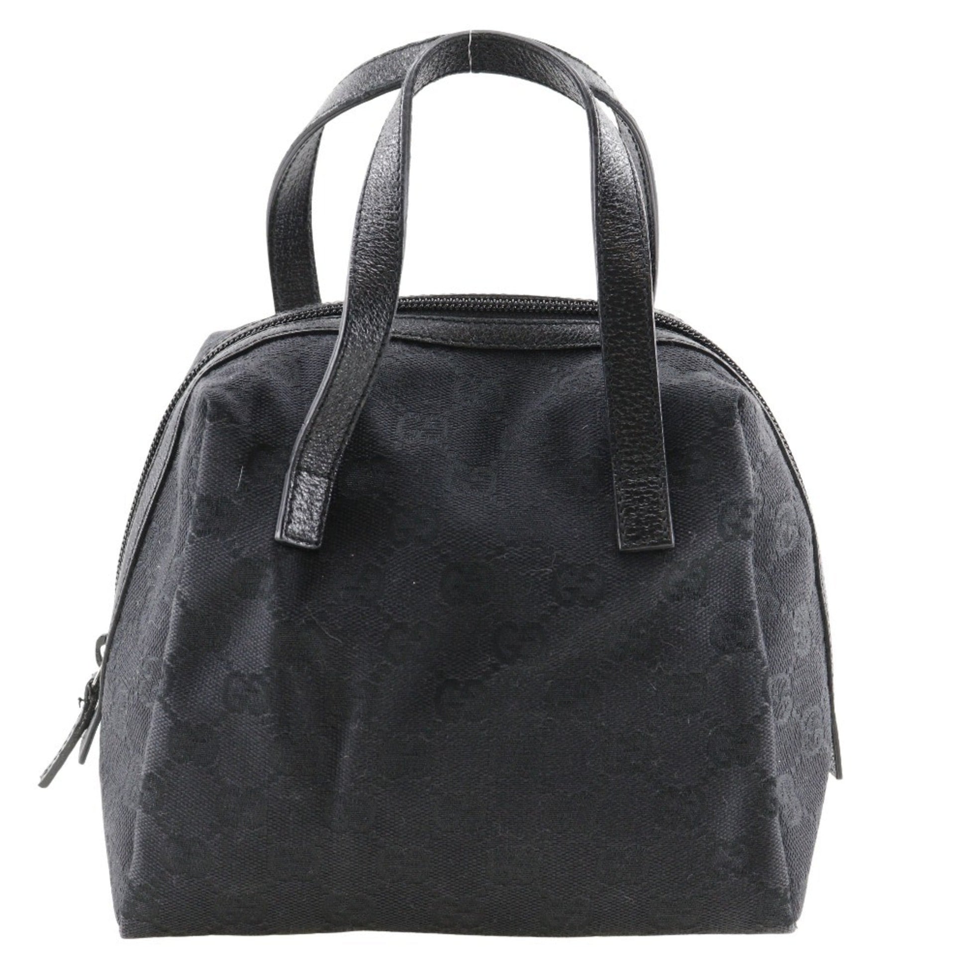 Gucci Black Gg Canvas Handbag