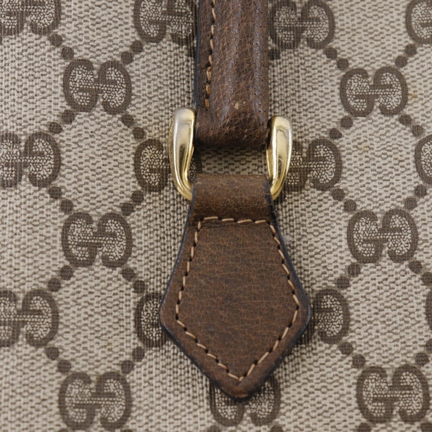 Gucci Sherry Line Brown Pvc Handbag