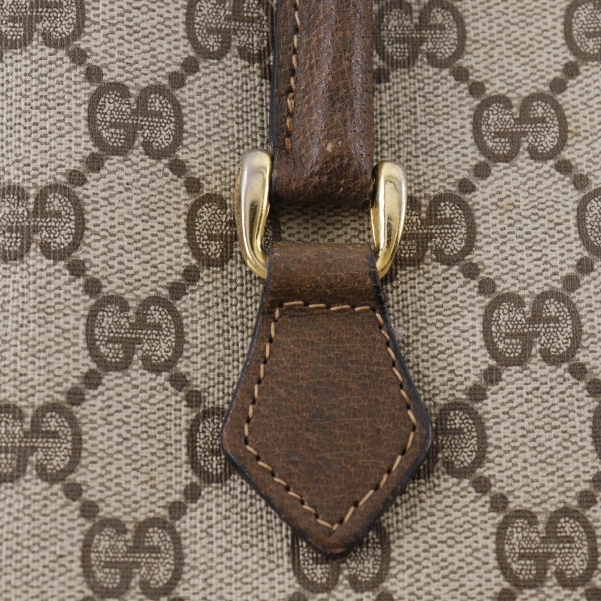 Gucci Sherry Line Brown Pvc Handbag