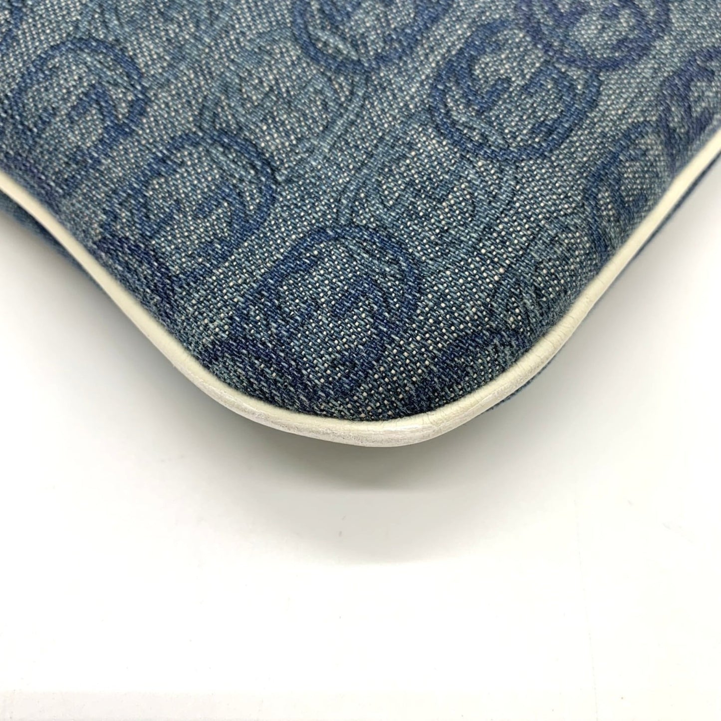 Gucci Blue Denim Shoulder Bag