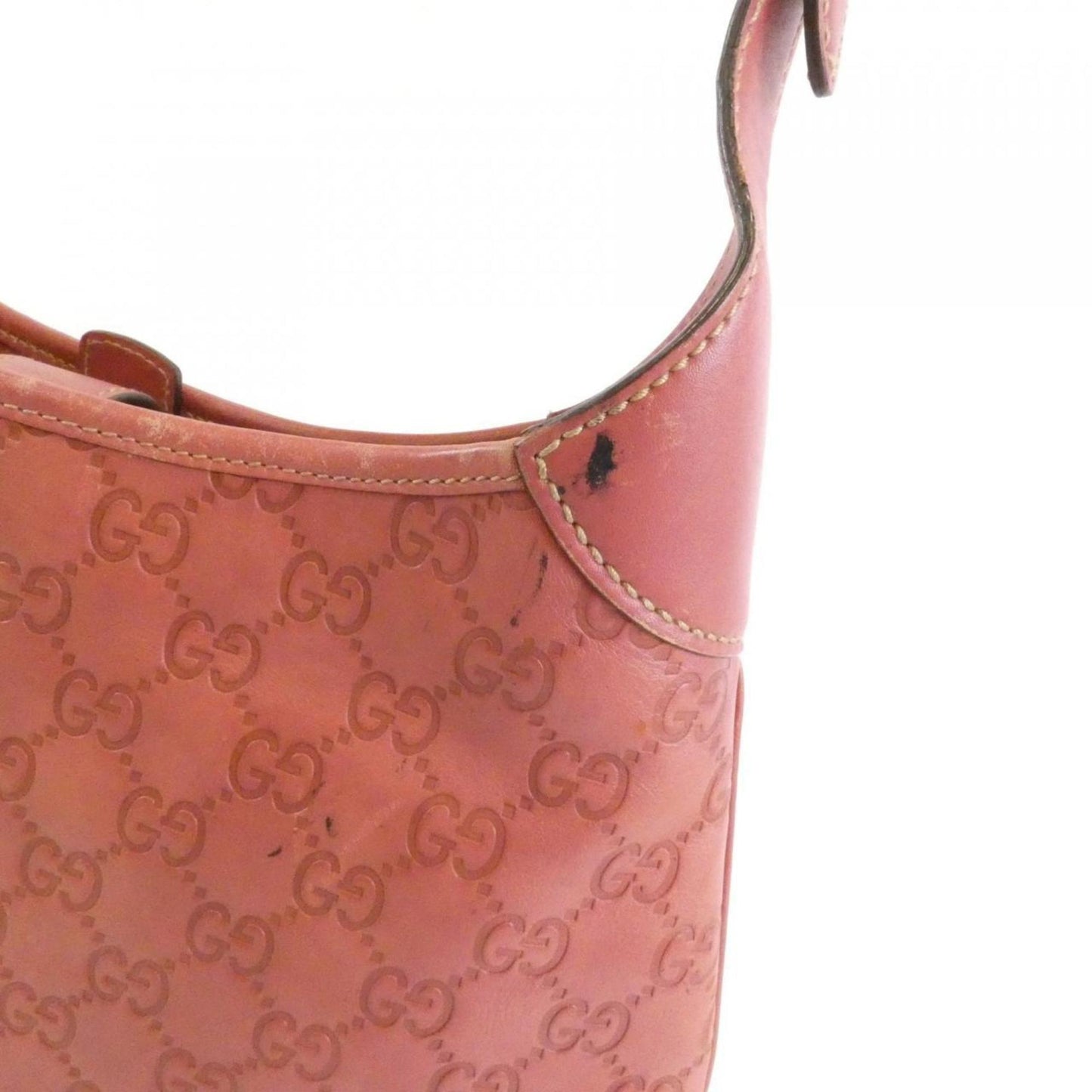 Gucci Pink Leather Shoulder Bag