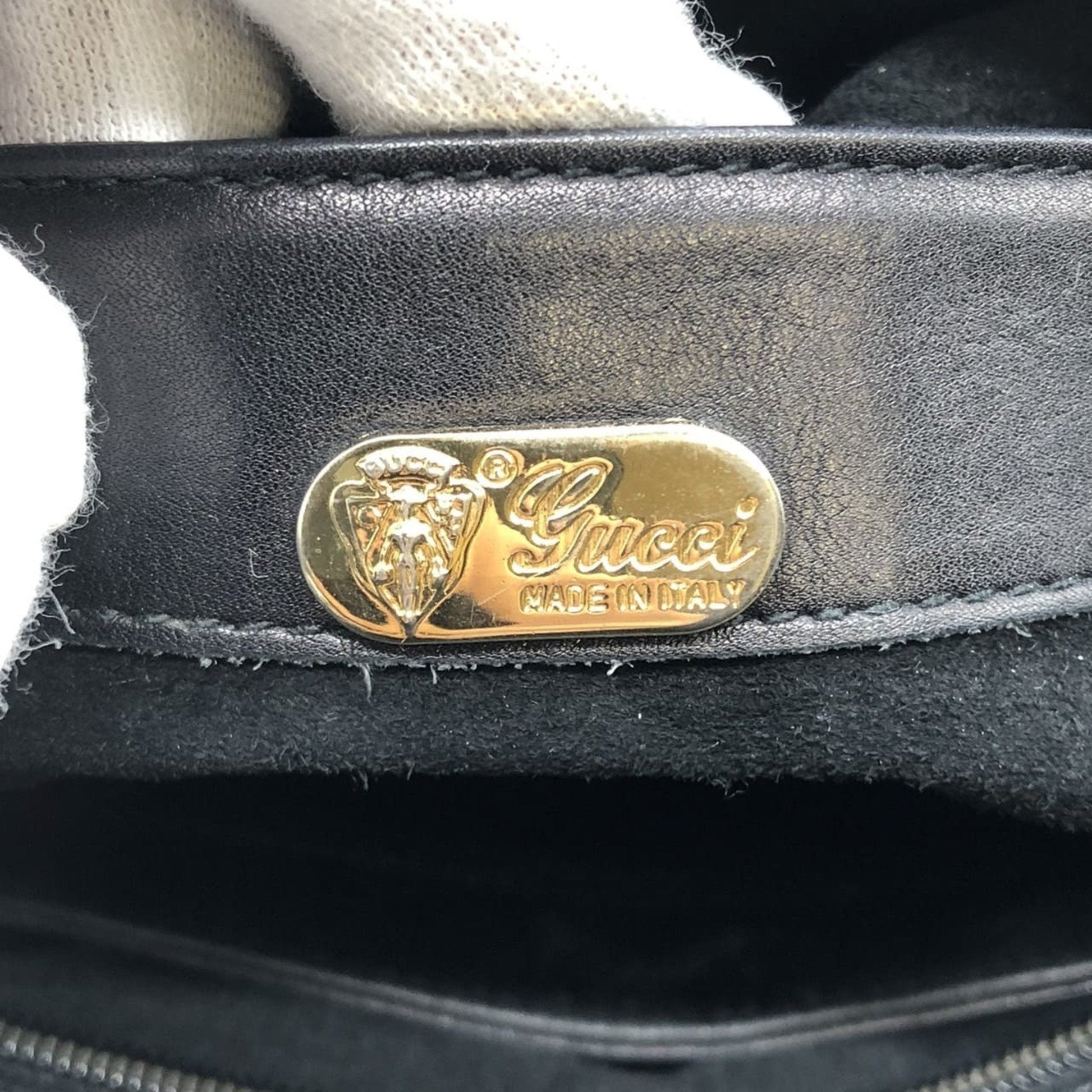 Gucci Black Leather Shoulder Bag
