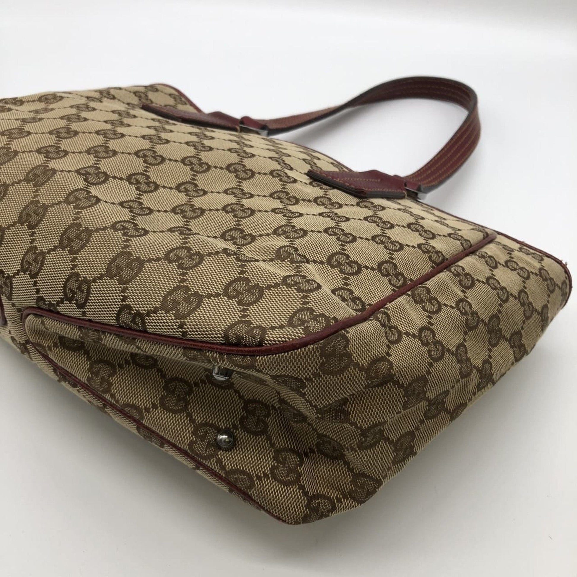 Gucci Gg Canvas Brown Gg Canvas Handbag Tote Bag