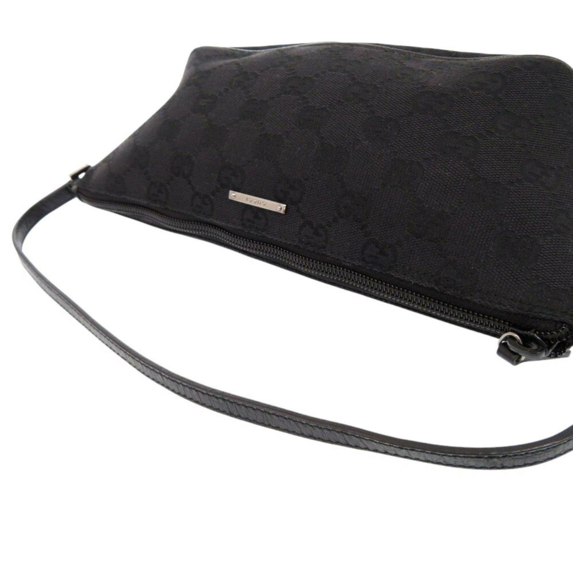 Gucci Gg Canvas Black Gg Canvas Handbag Pouch