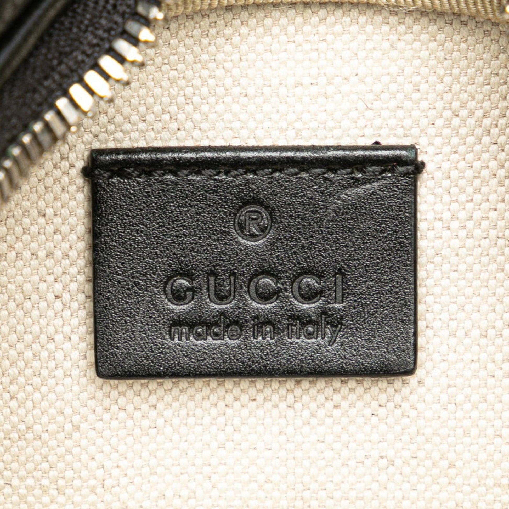 Gucci Black Leather Fanny Pack Sling Bag