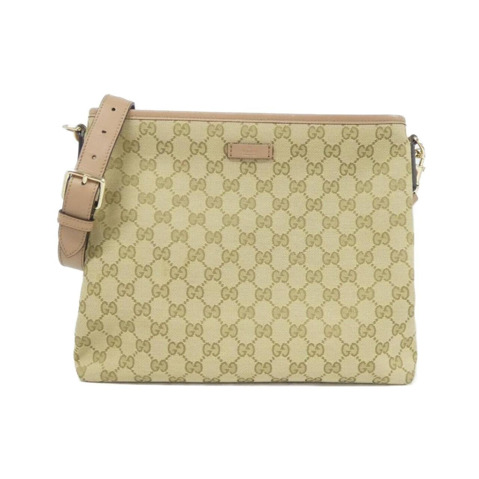 Gucci Gg Canvas Beige Pink Gg Canvas Shoulder Bag