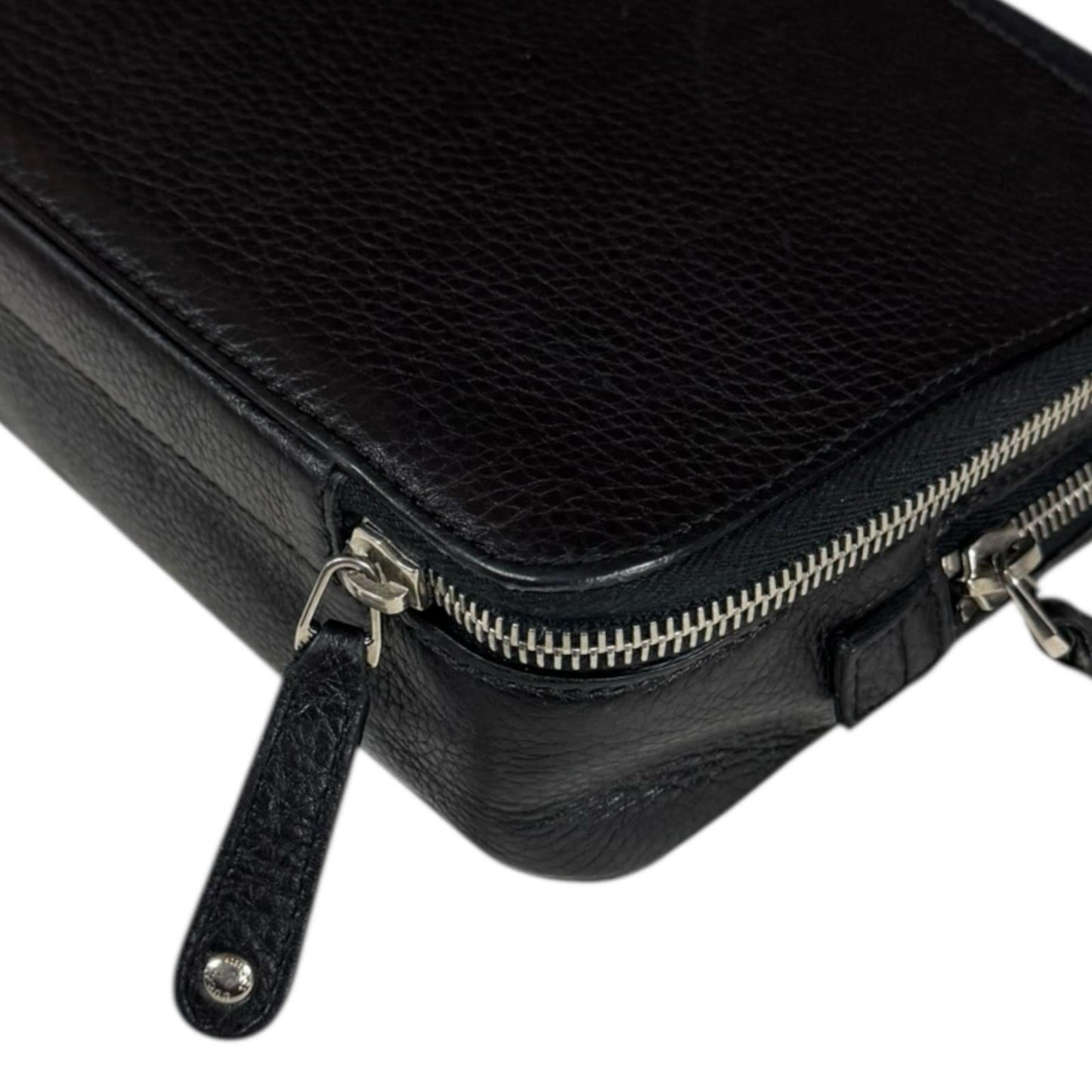 Gucci Black Leather Clutch Bag