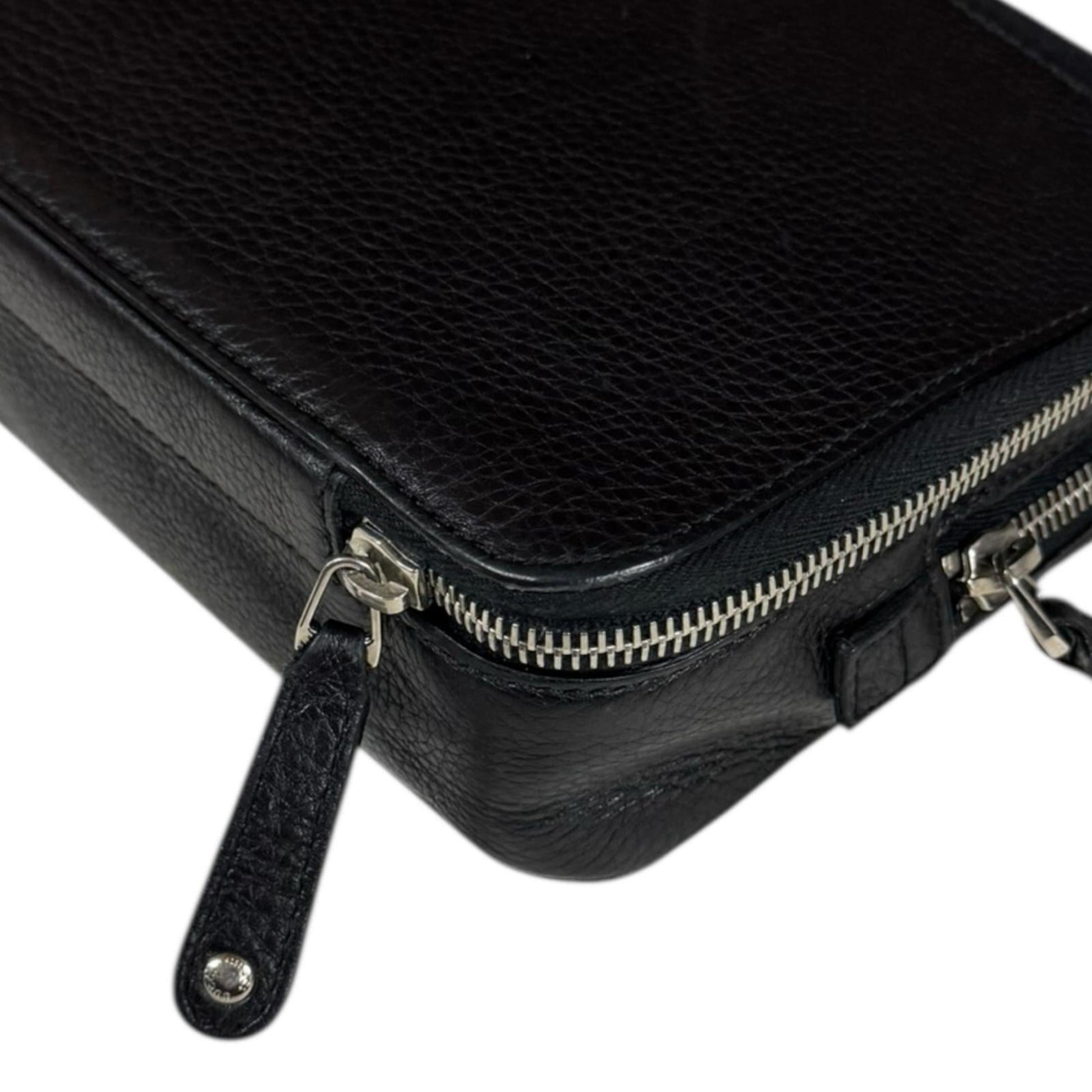 Gucci Black Leather Clutch Bag