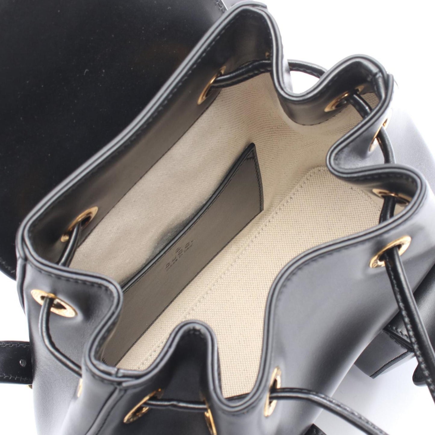 Gucci Black Leather Backpack