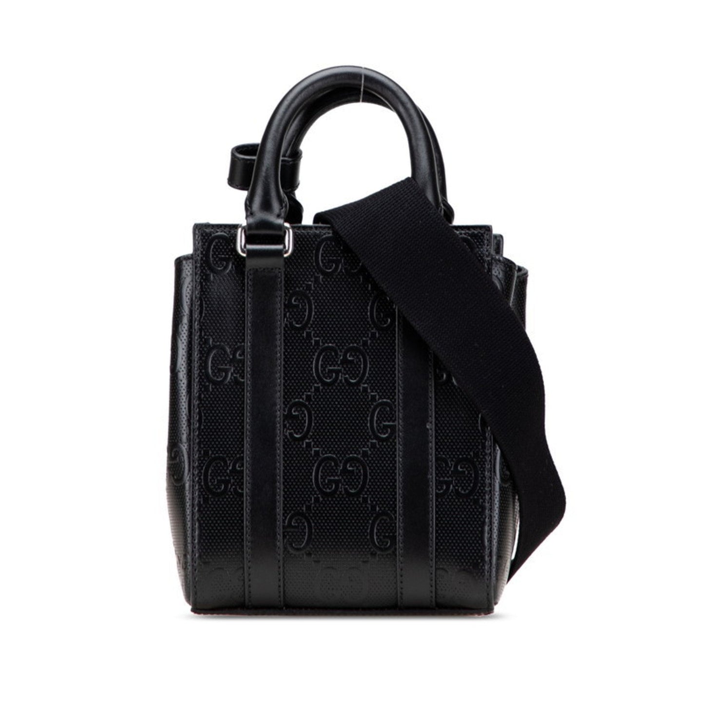 Gucci Black Leather Handbag Shoulder Bag