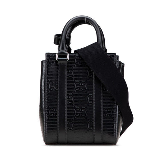Gucci Black Leather Handbag Shoulder Bag
