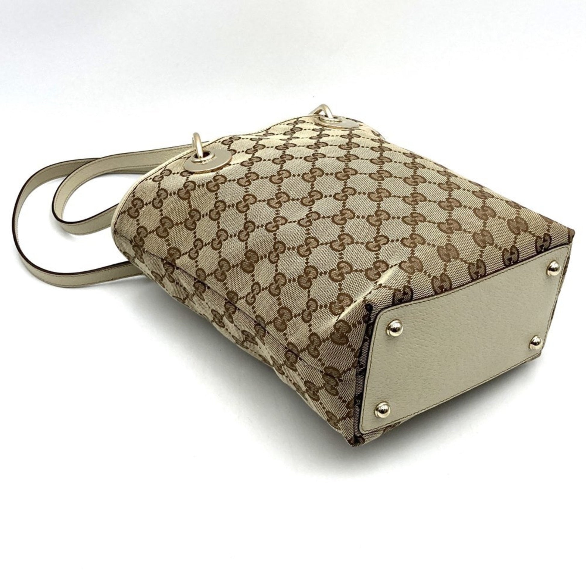 Gucci Gg Canvas Beige Gg Canvas Shoulder Bag Tote Bag