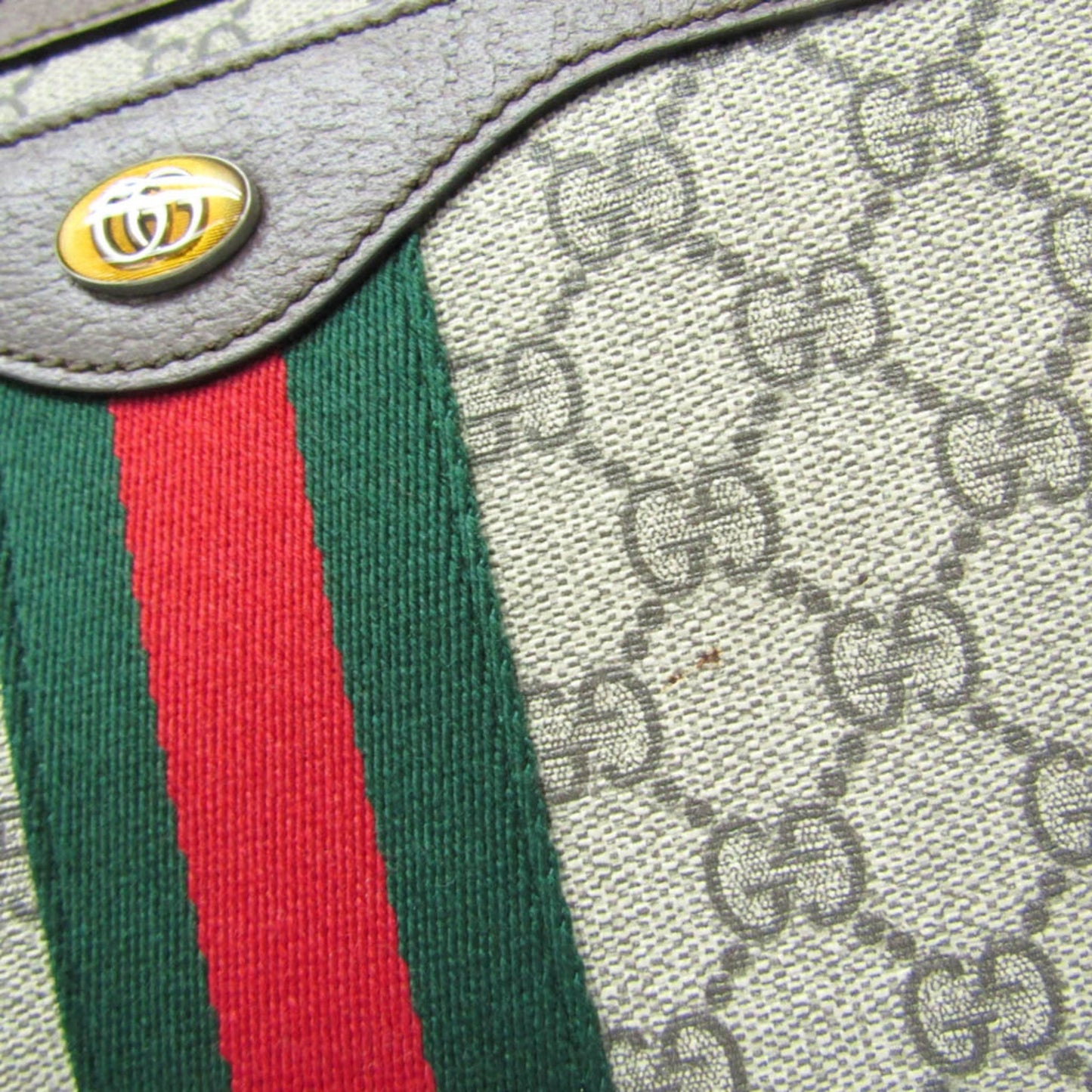 Gucci Ophidia Beige Pvc Shoulder Bag
