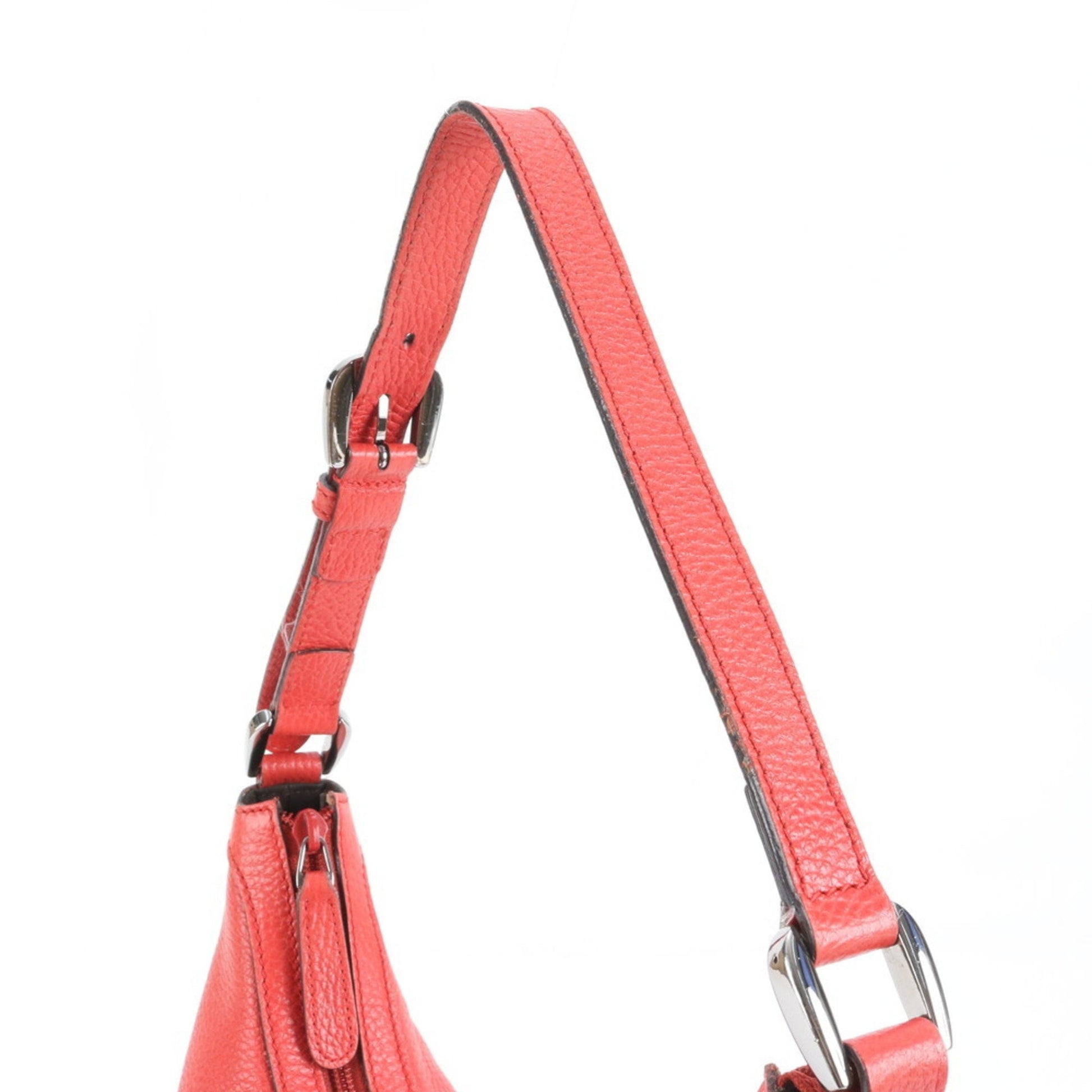 Gucci Red Color Leather Shoulder Bag