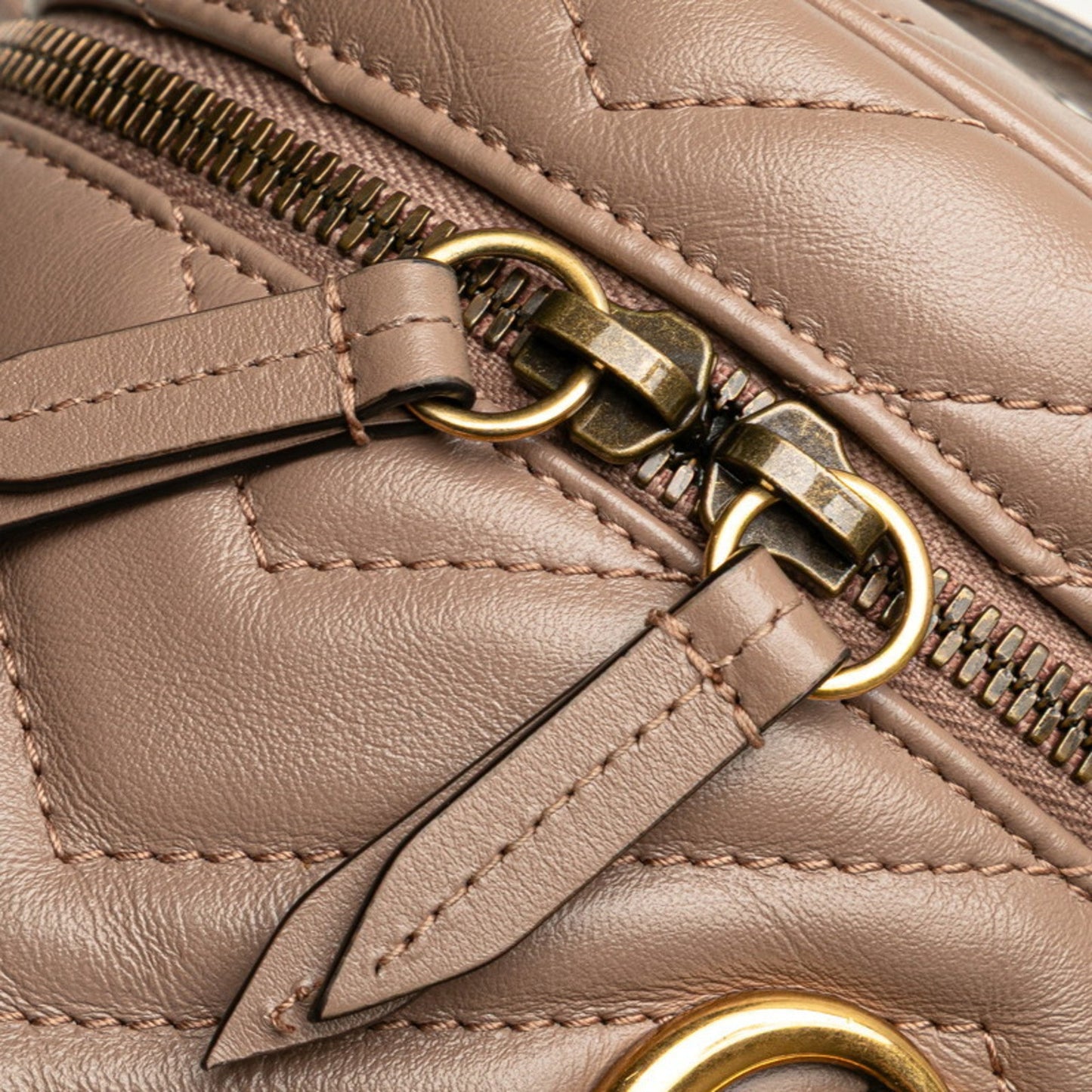 Gucci Gg Marmont Beige Quilting Backpack