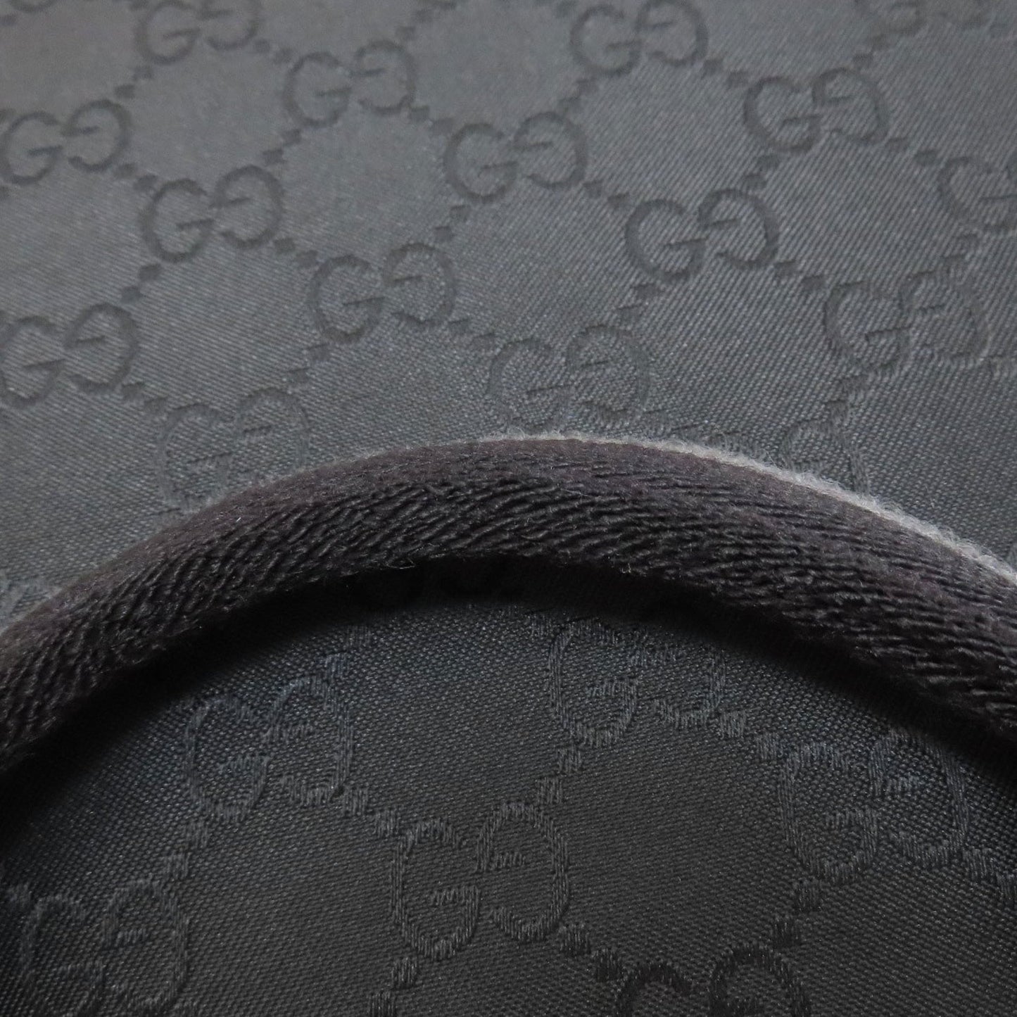 Gucci Black Nylon Canvas Tote Bag