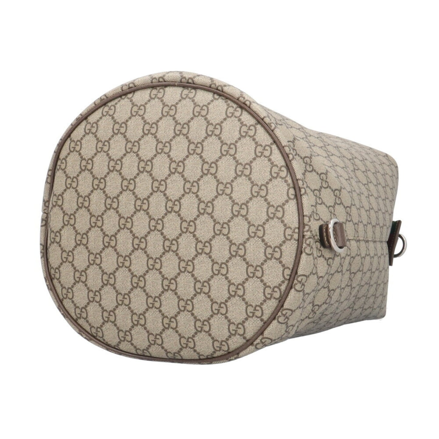 Gucci Beige Green Red Color Gg Supreme Canvas Shoulder Bag
