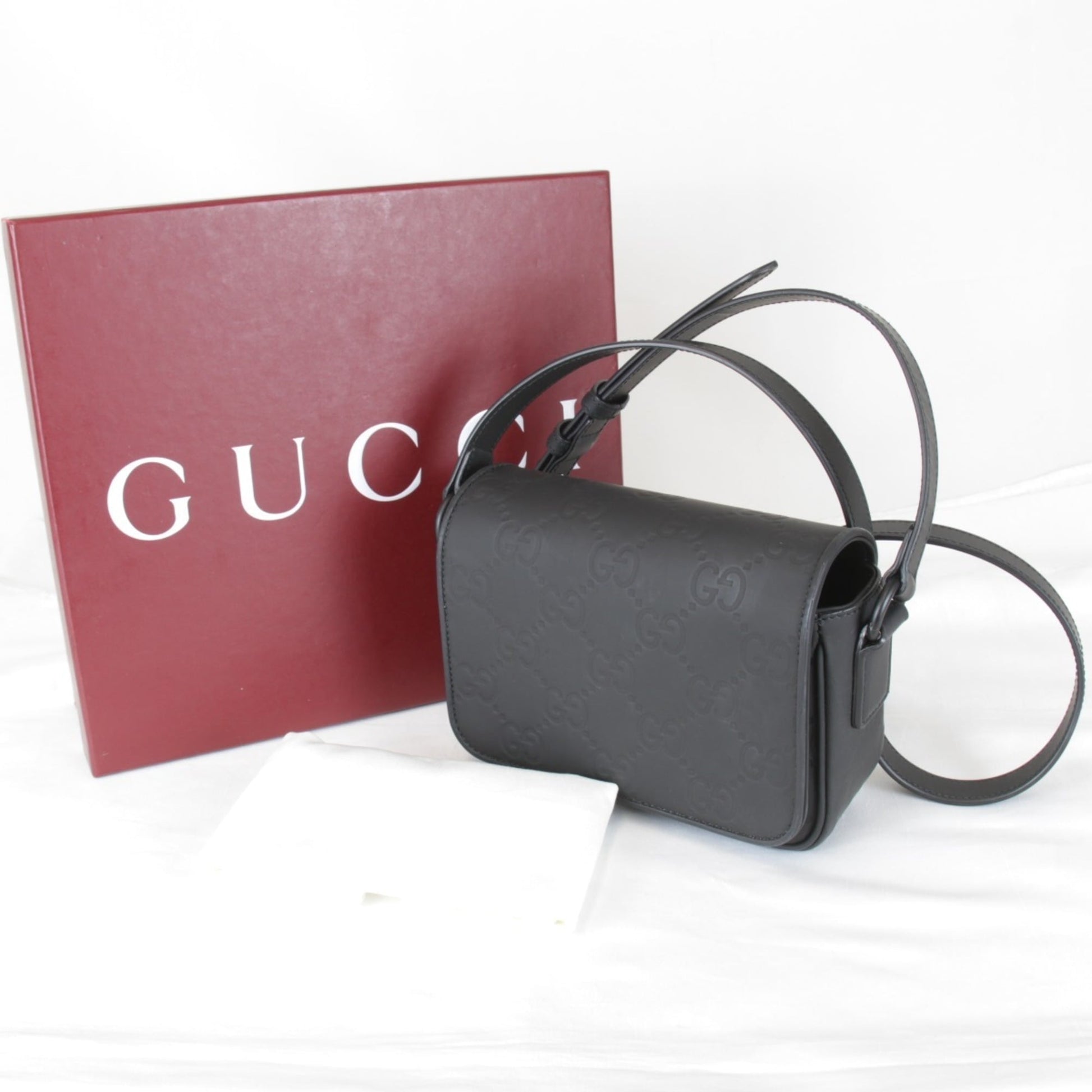 Gucci Black Rubber Shoulder Bag