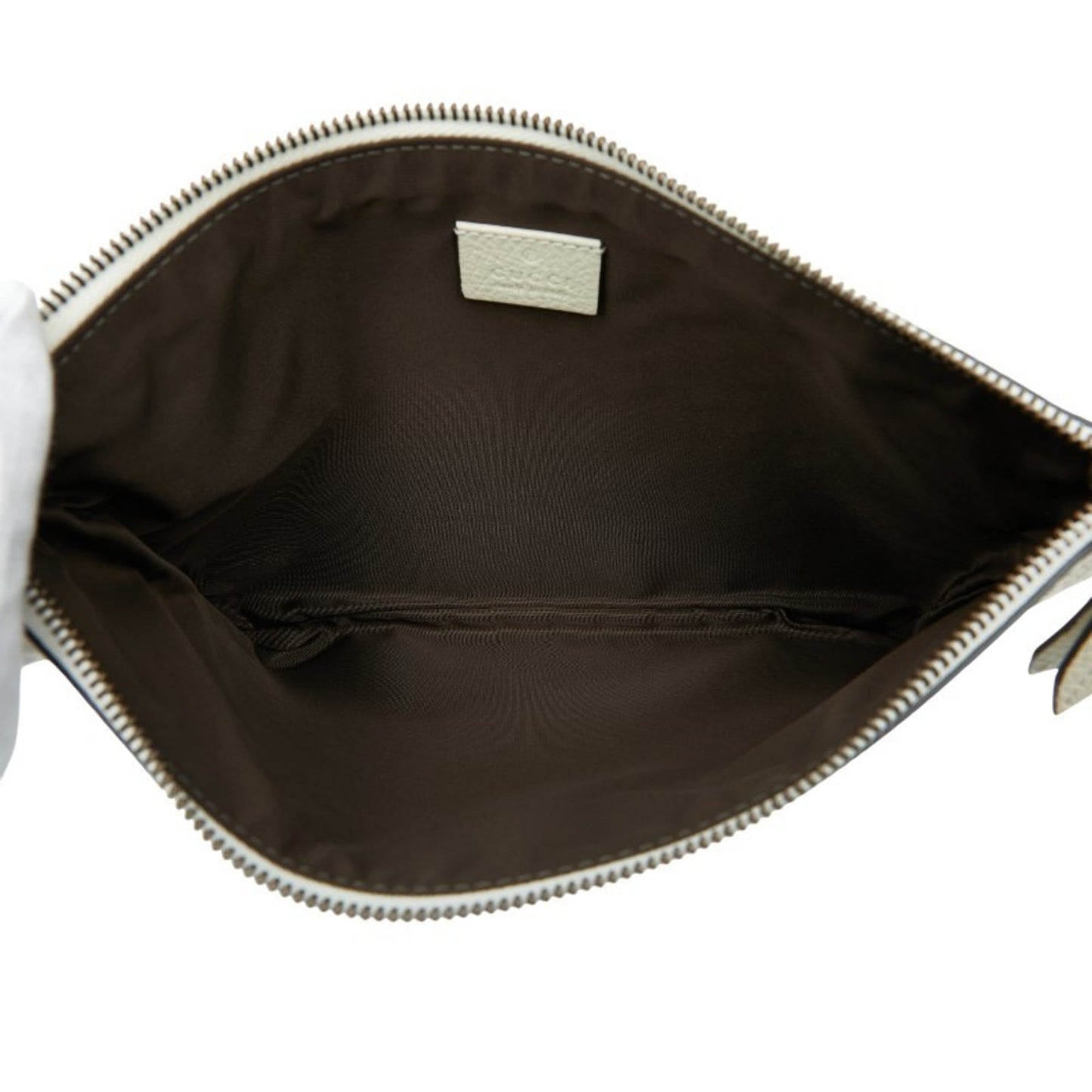Gucci Animalier Ivory Leather Pouch